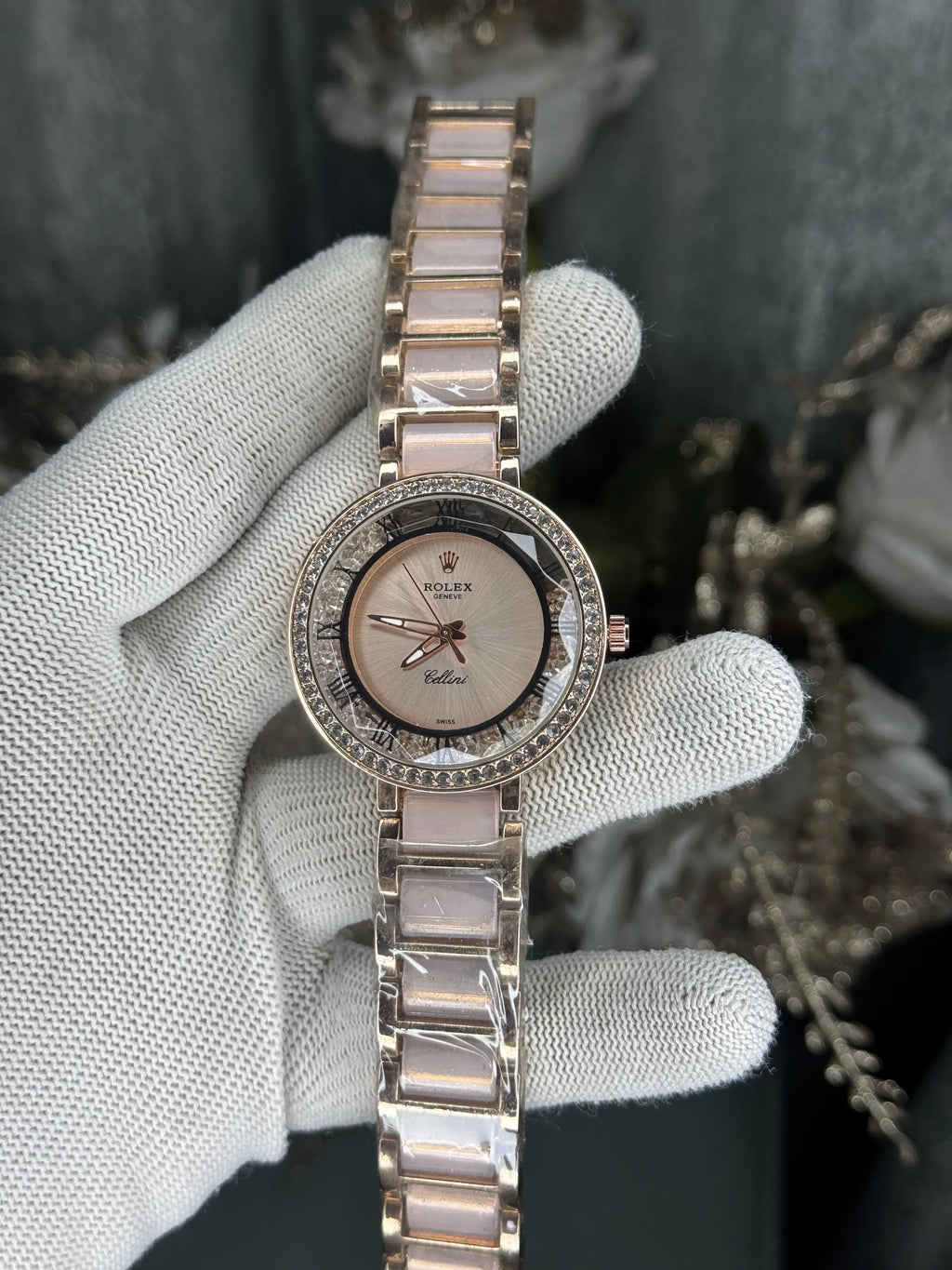 Role x Cellini Dual Tone Pink Premium Watch