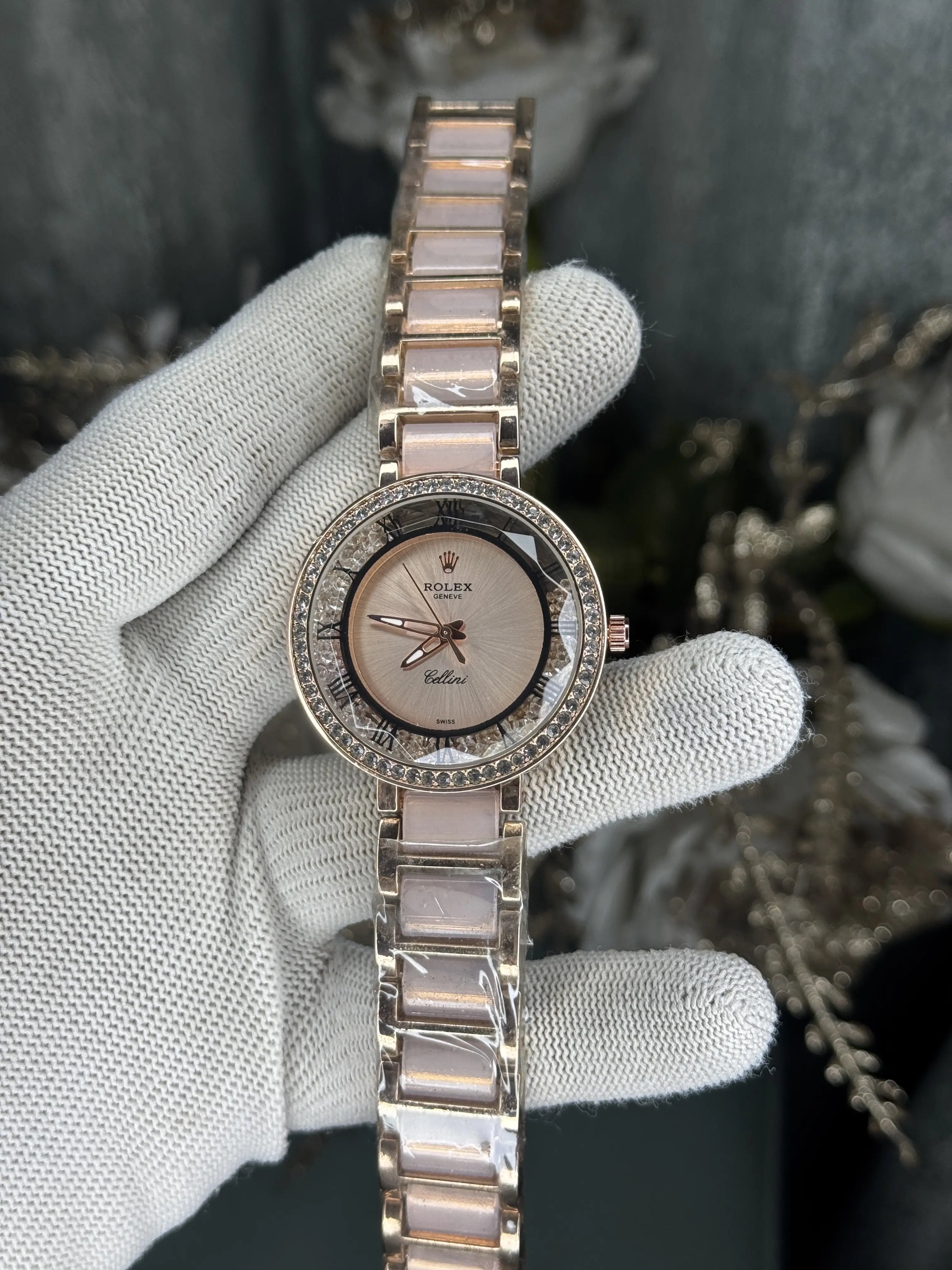 Role x Cellini Dual Tone Pink Premium Watch