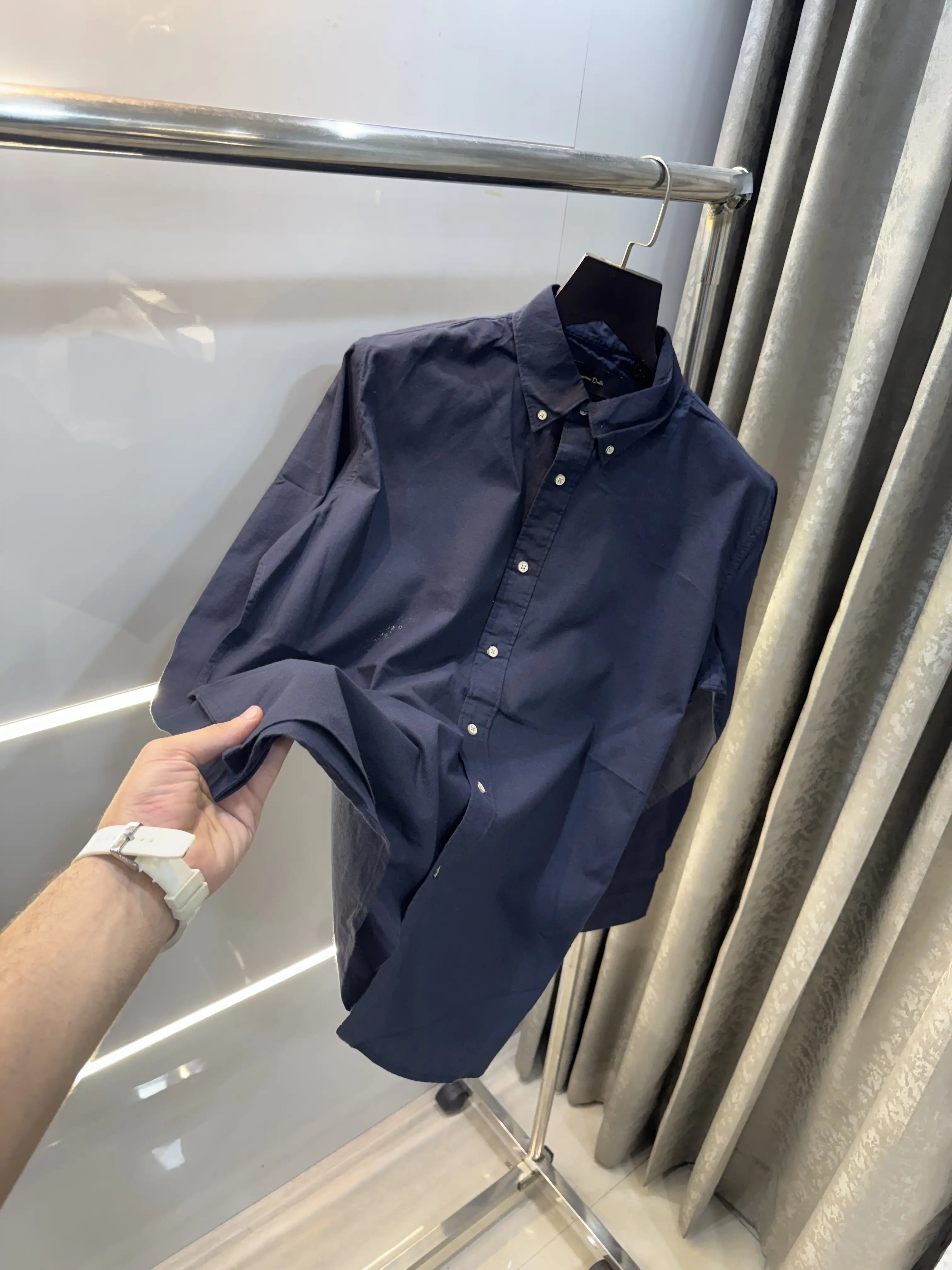Mossimo Dutti Navy Blue Premium Classic Shirt Main image