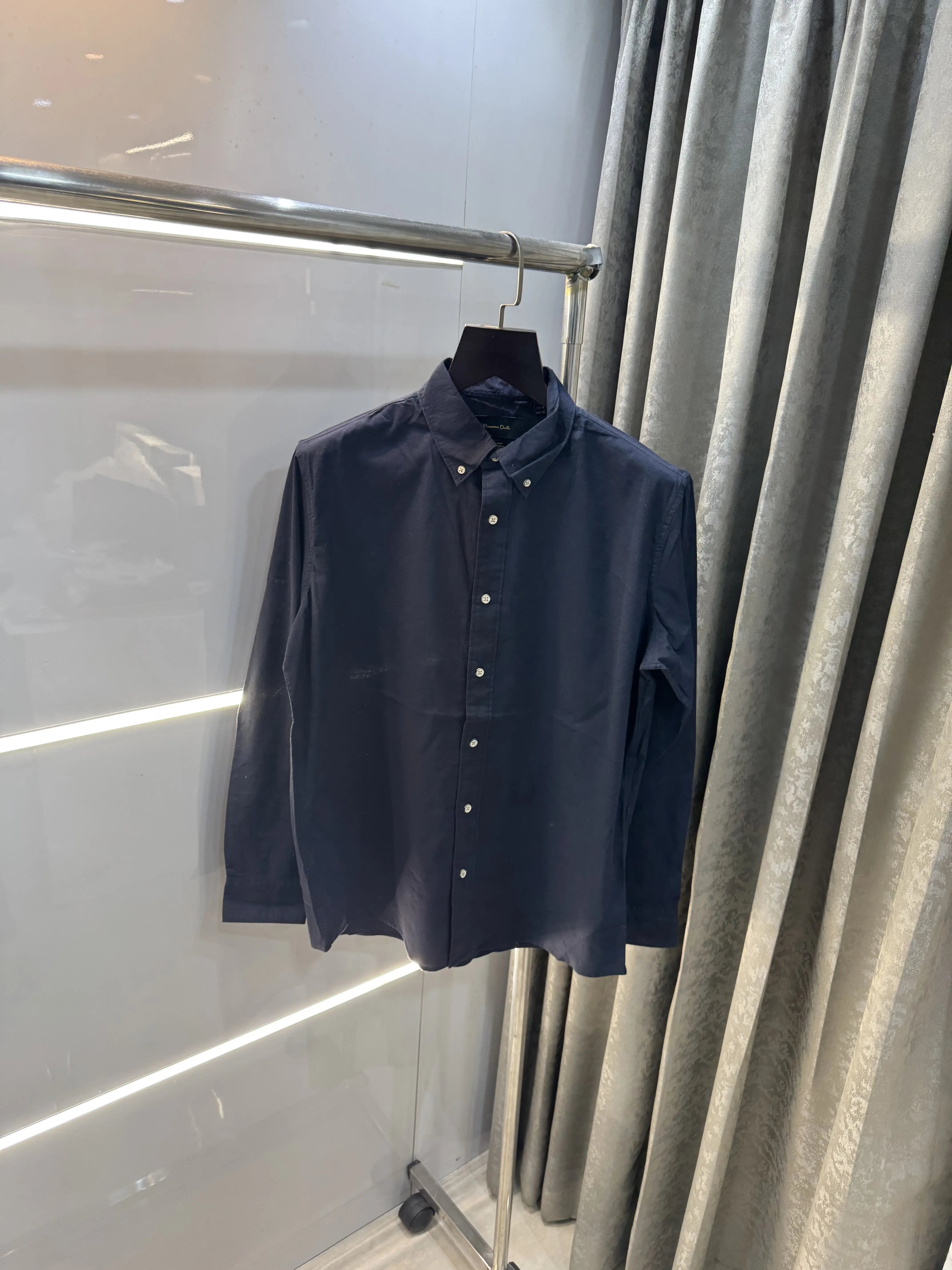 Mossimo Dutti Navy Blue Premium Classic Shirt Secondary image