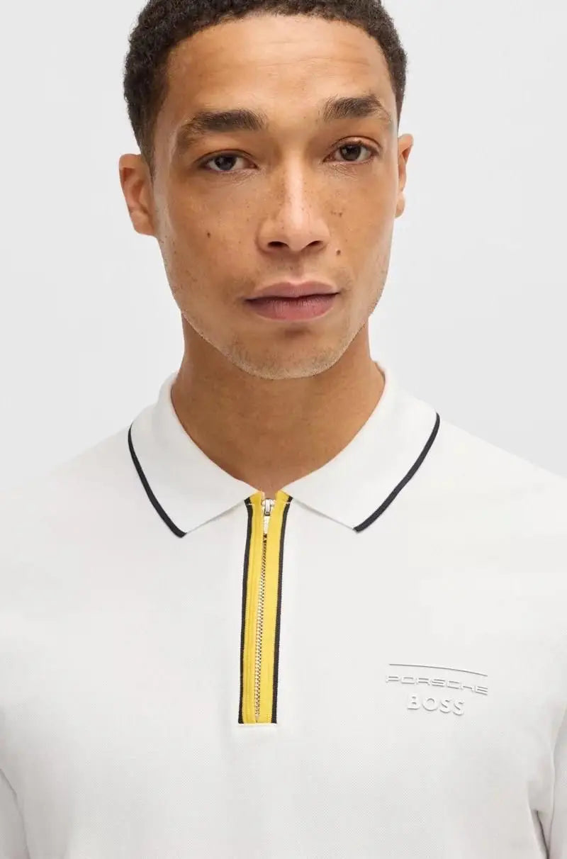 Hugo  Boss White Porsch e Limited Edition Premium Polo T-shirt Secondary image