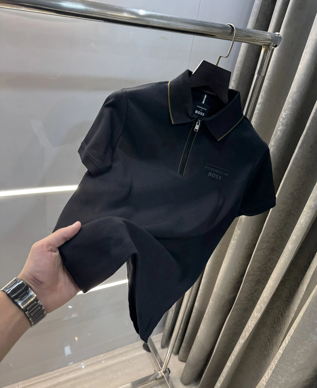 Hugo  Boss Black Porsche Limited Edition Premium Polo T-shirt
