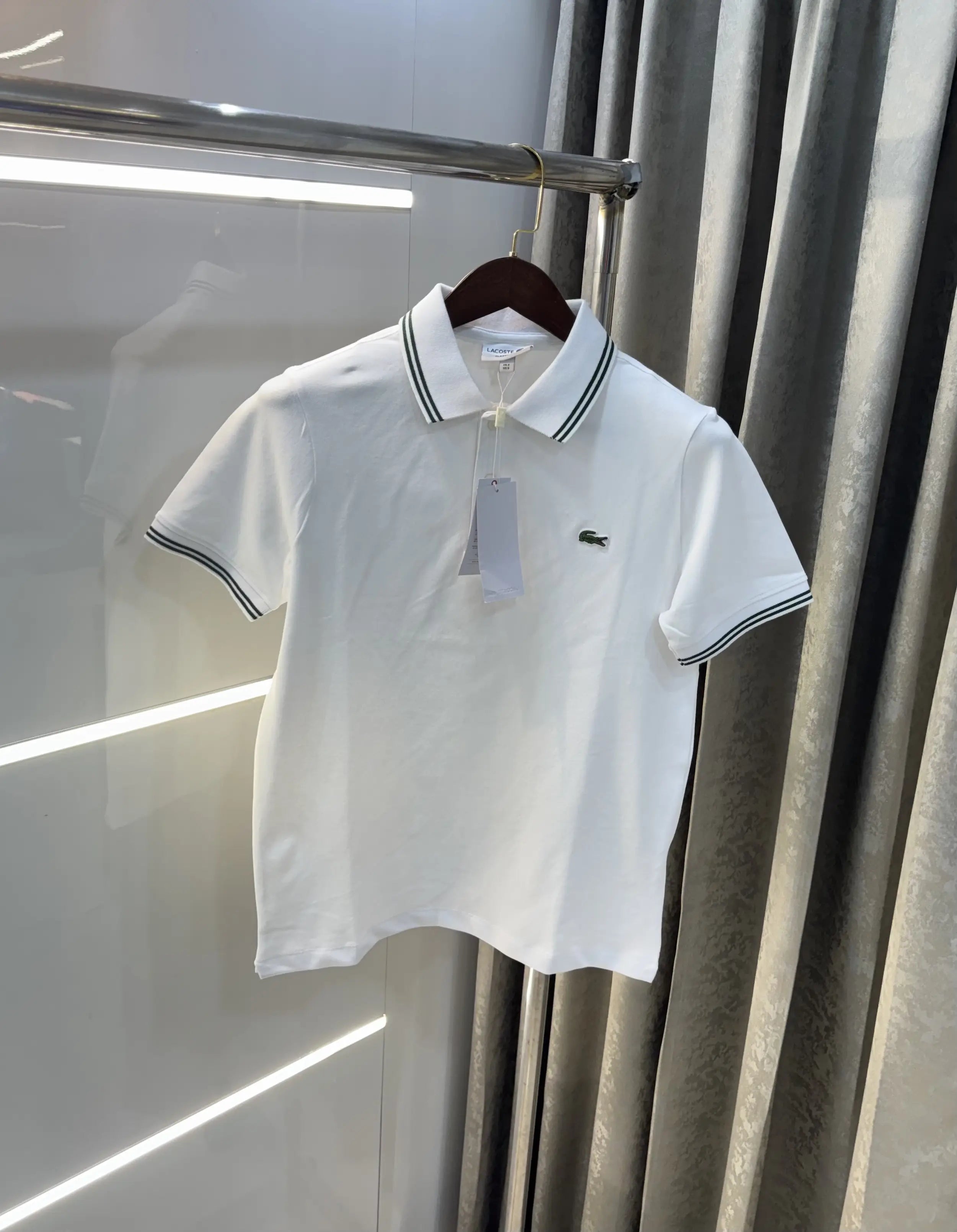 Lacost e White Logo Work Premium Polo T-Shirt