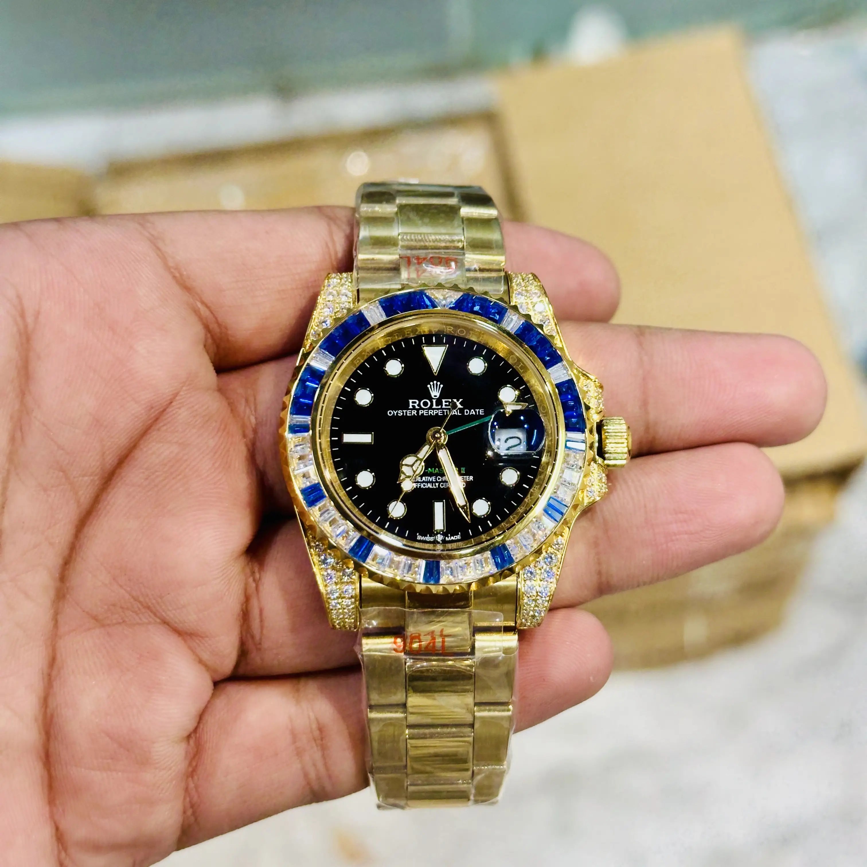 Rolex Gmt Master || Diamond Bazel Main image