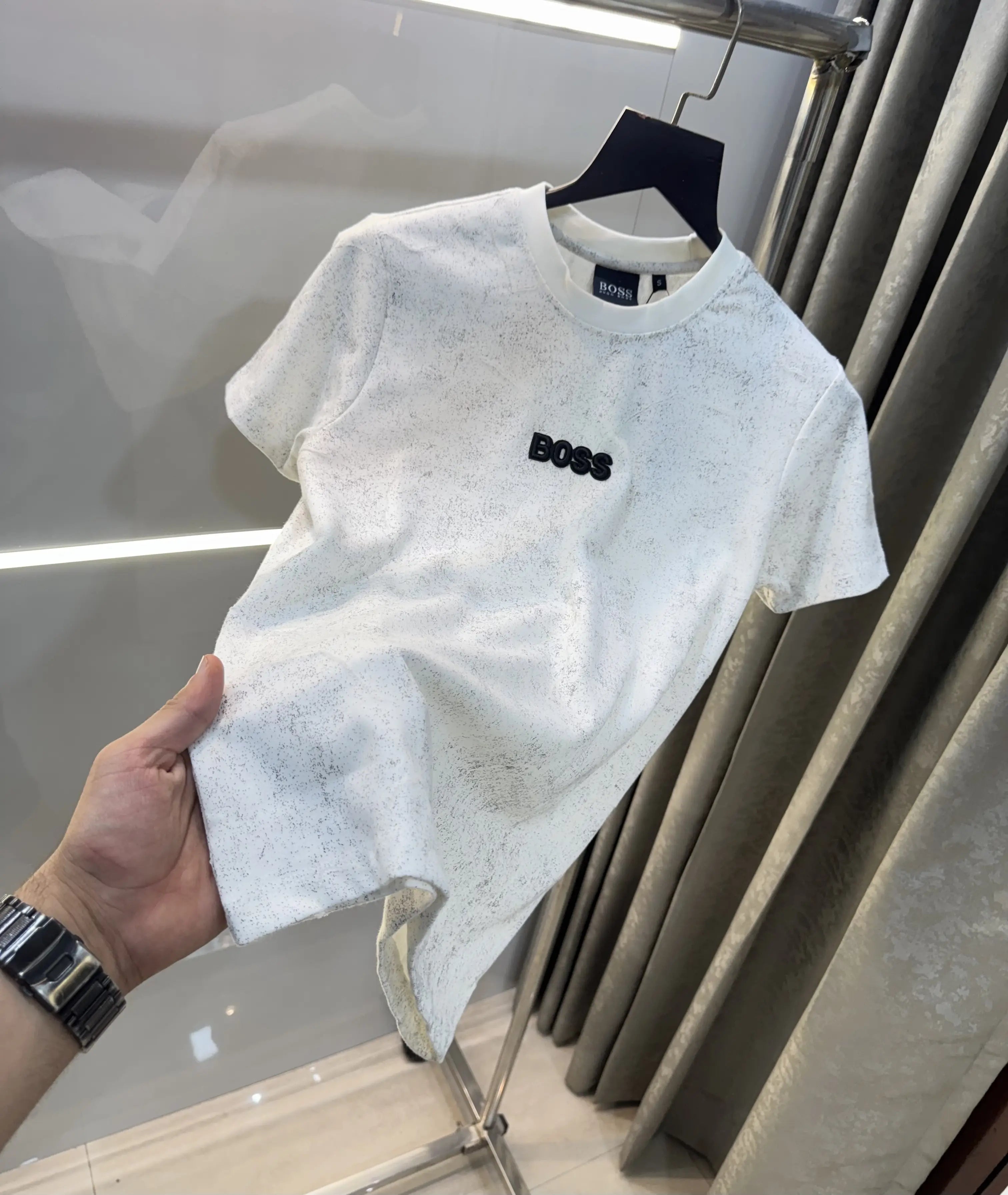Hugo Boss White Designer Premium T-Shirt
