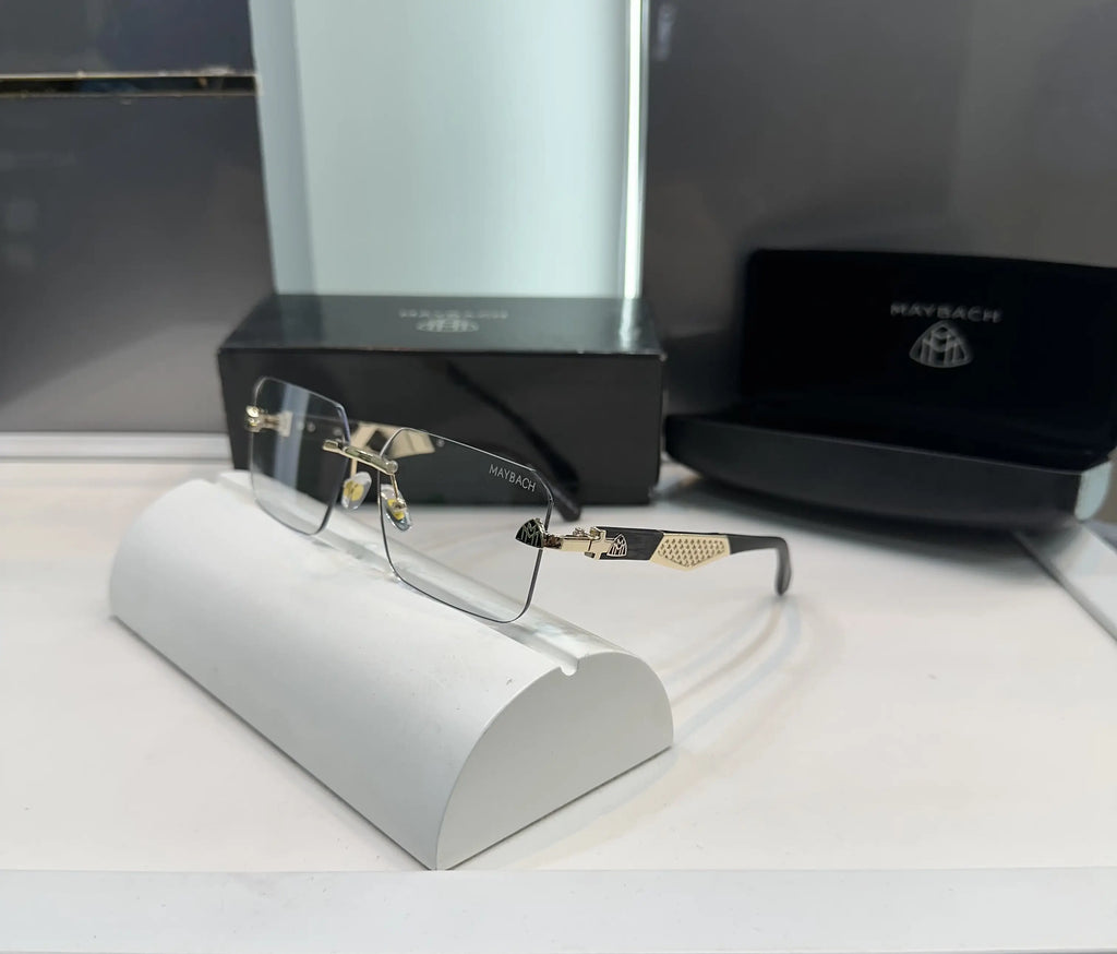 Maybach Wooden Black Luxury Glasses 5029