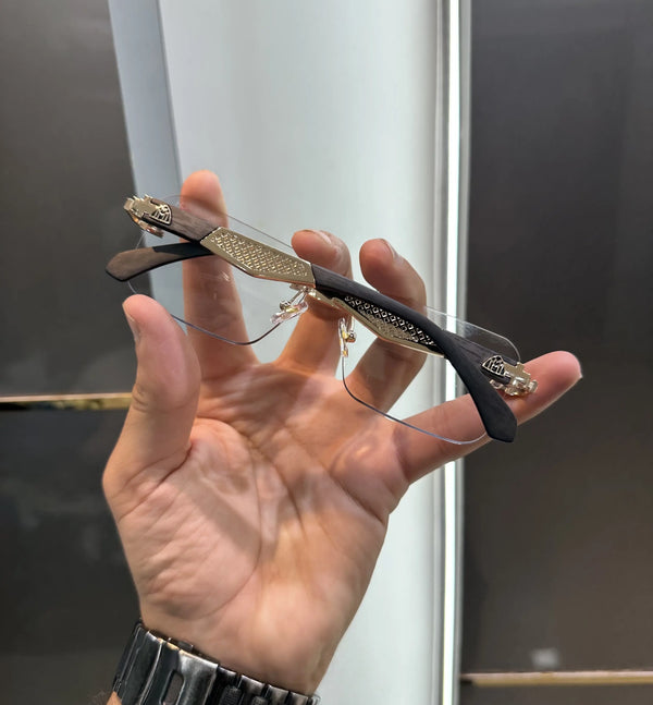 Maybach Wooden Black Luxury Glasses 5029