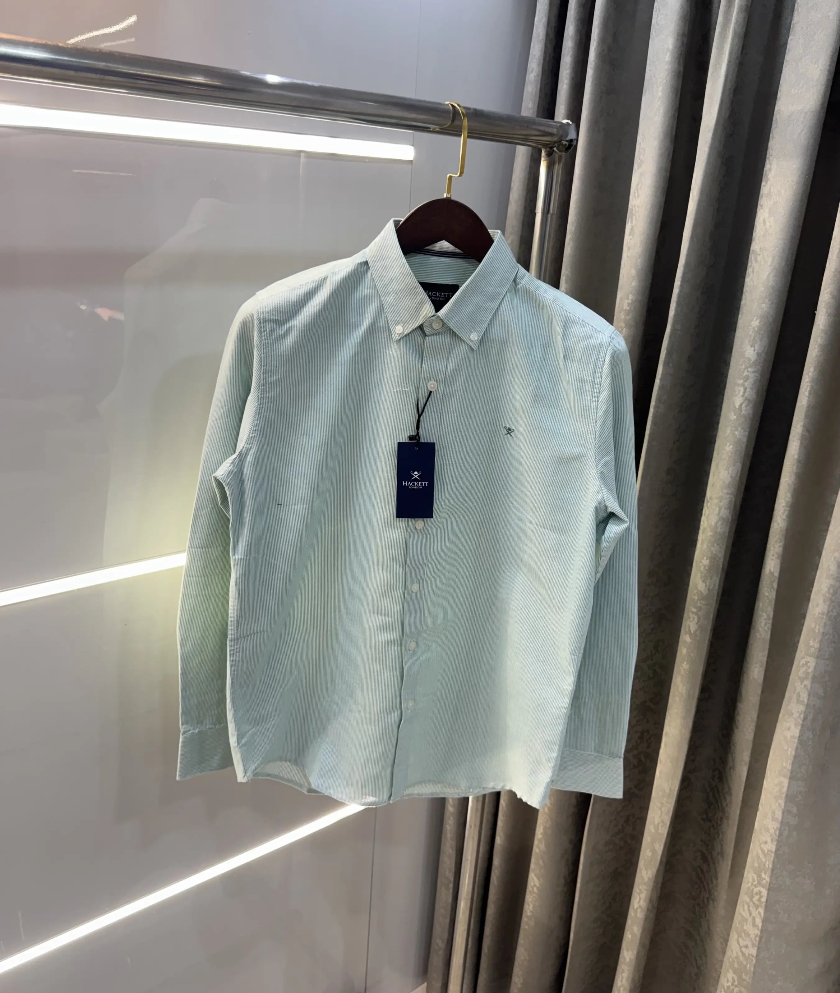 Hacket Green Logo Work Classic Shirt Main image