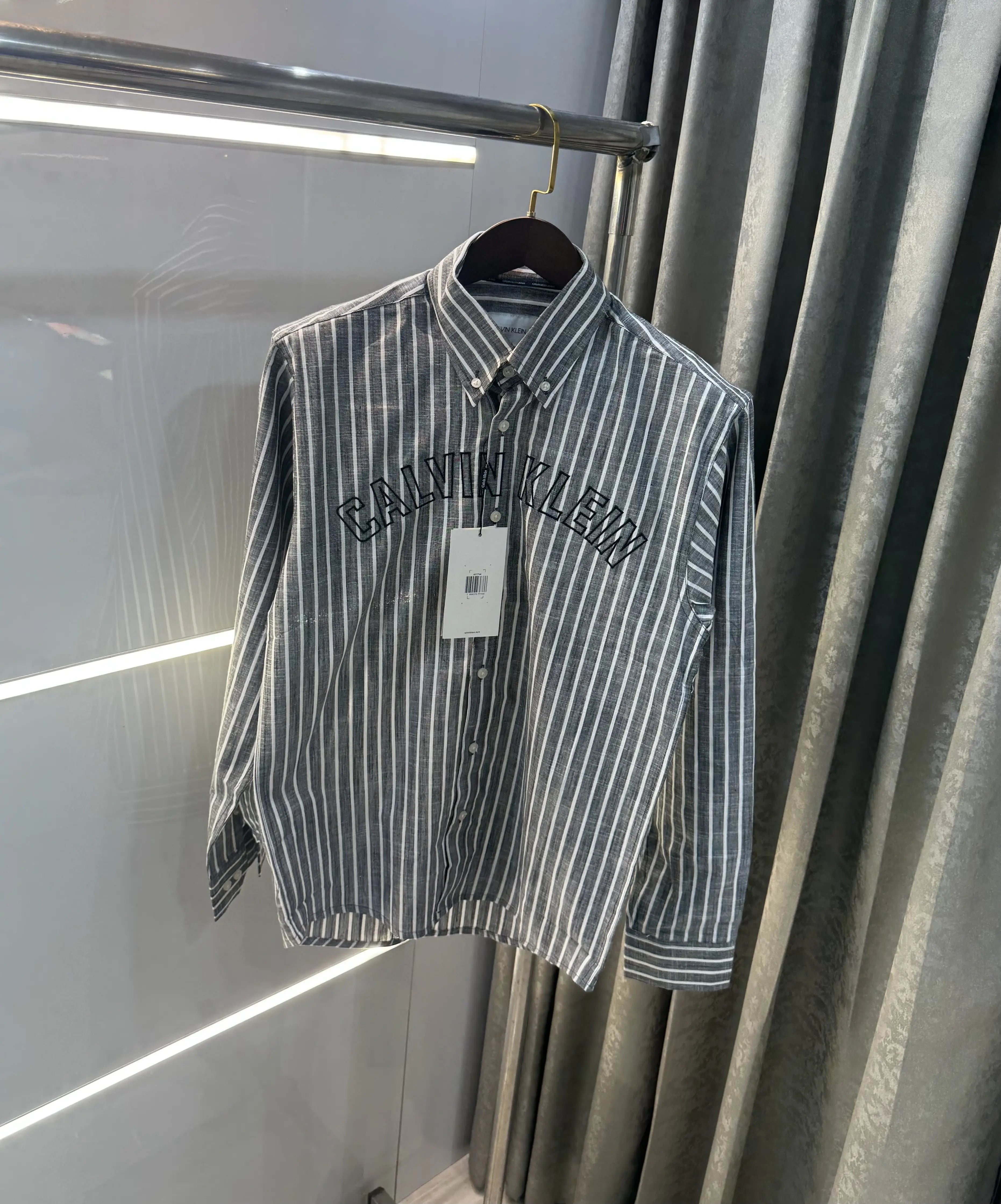 Calvin Klein Grey Stripes Premium Shirt Main image
