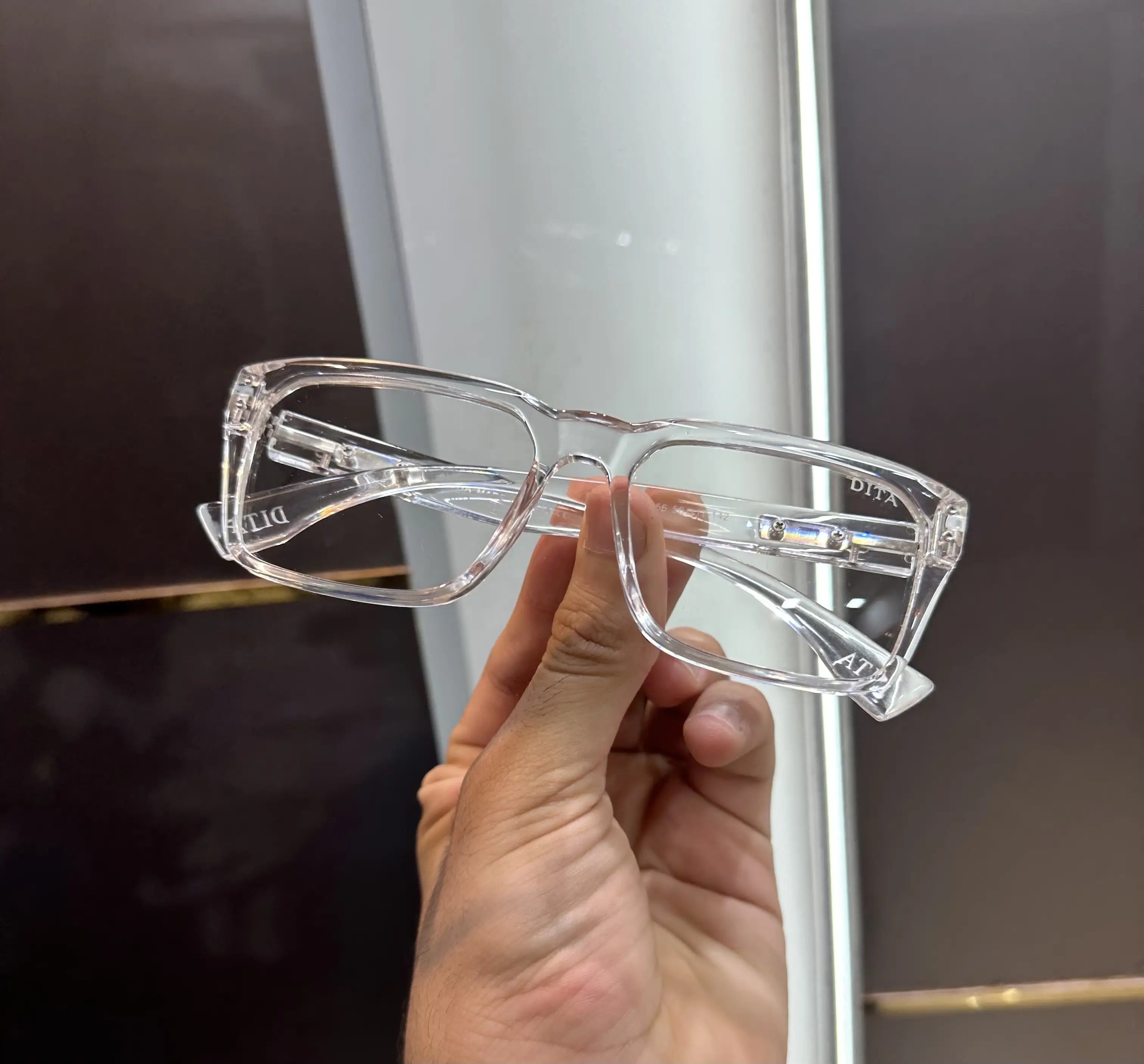 Dita Ice Transparent Luxury Glasses 8956