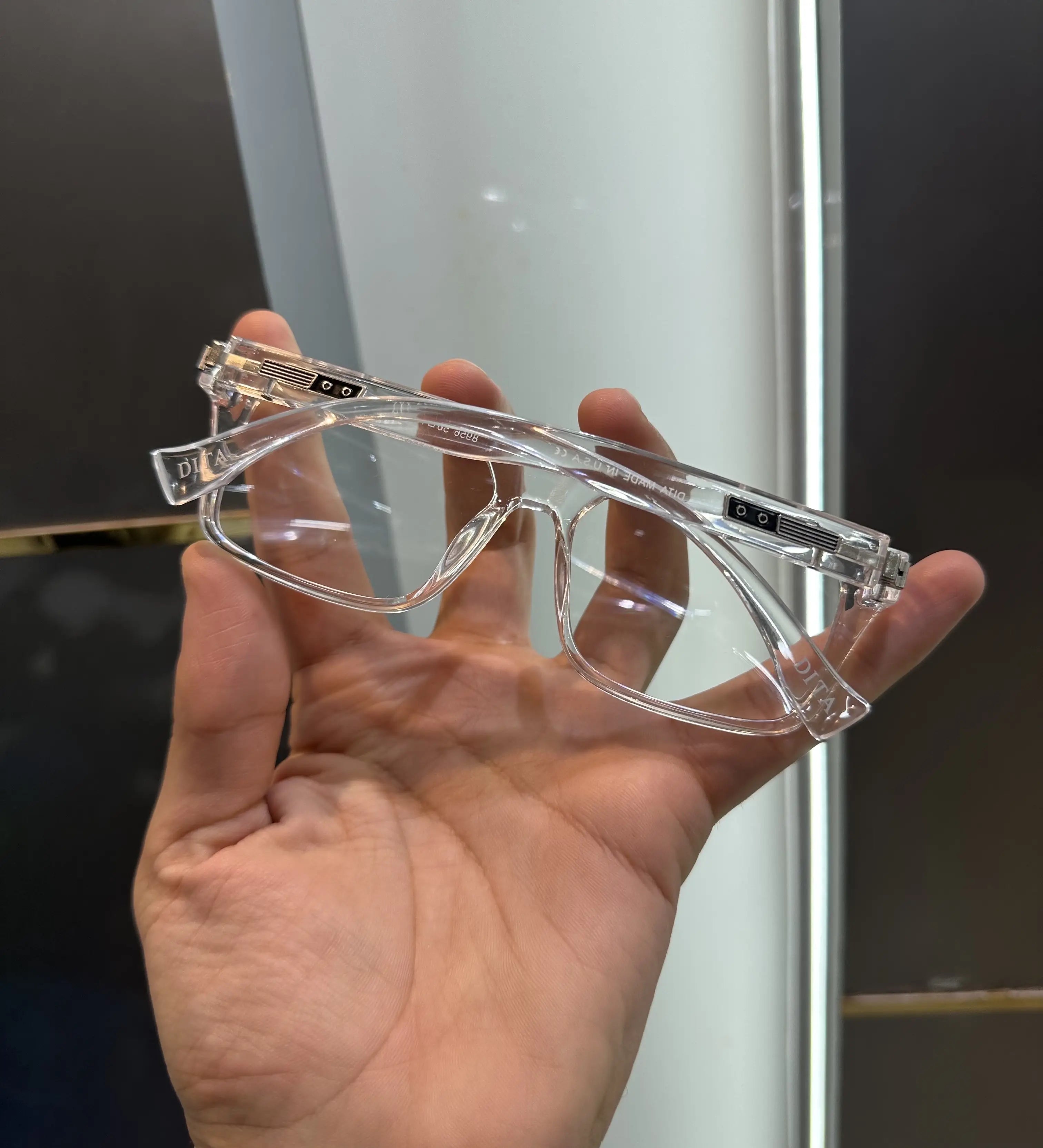 Dita Ice Transparent Luxury Glasses 8956