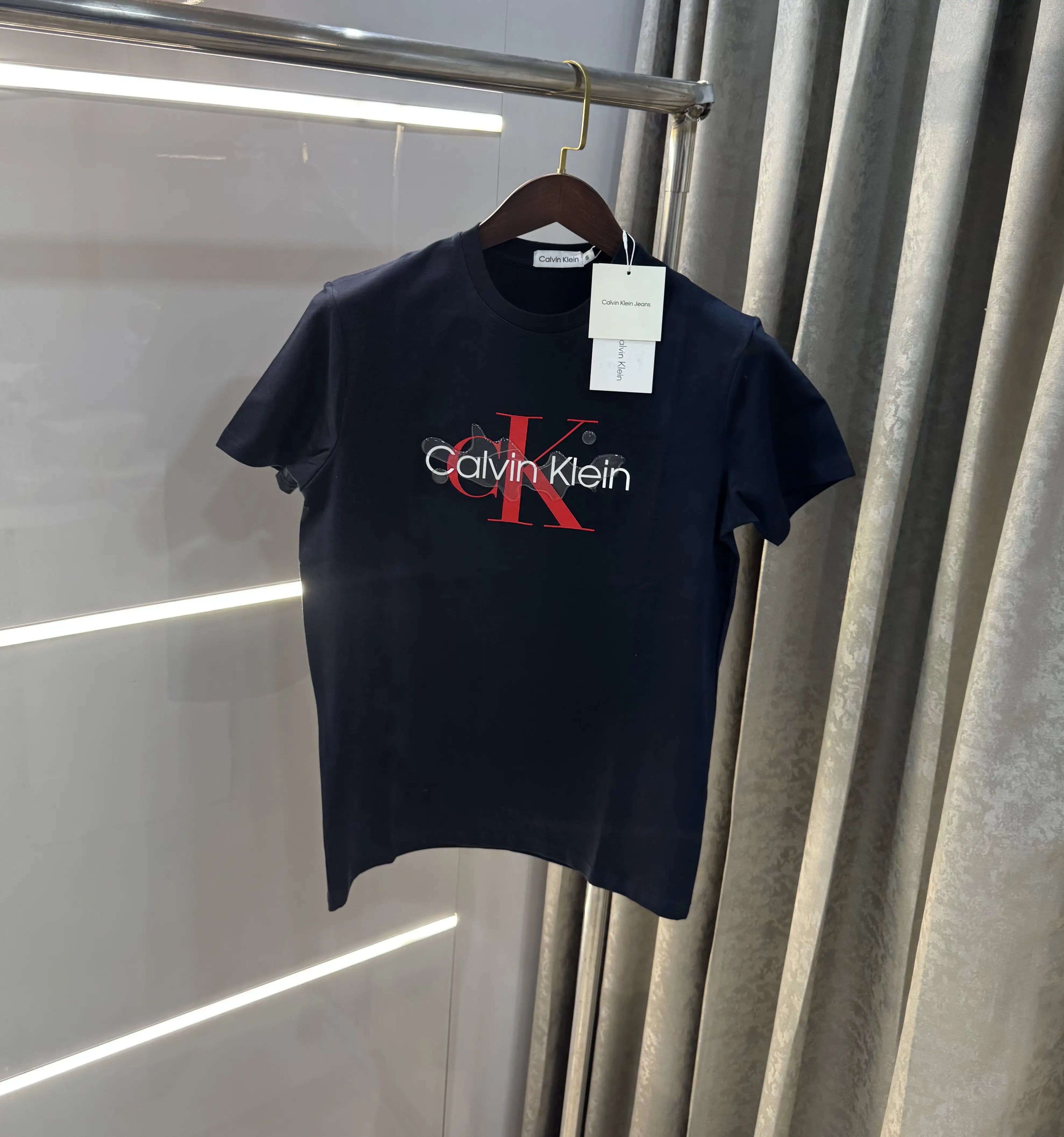 Calvin Klein Navy Blue Logo Work Premium T-Shirt Main image