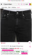 Calvi n Klein Black Imported Hyperflex Denim