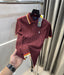 Ralph  Lauren Wine Premium Knitted Polo T-Shirt
