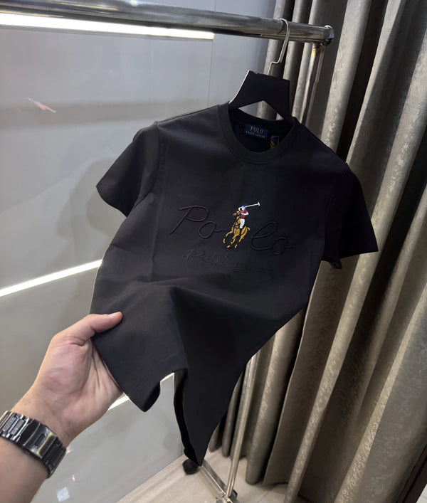 Ralph Lauren Black Logo Work Premium T-Shirt
