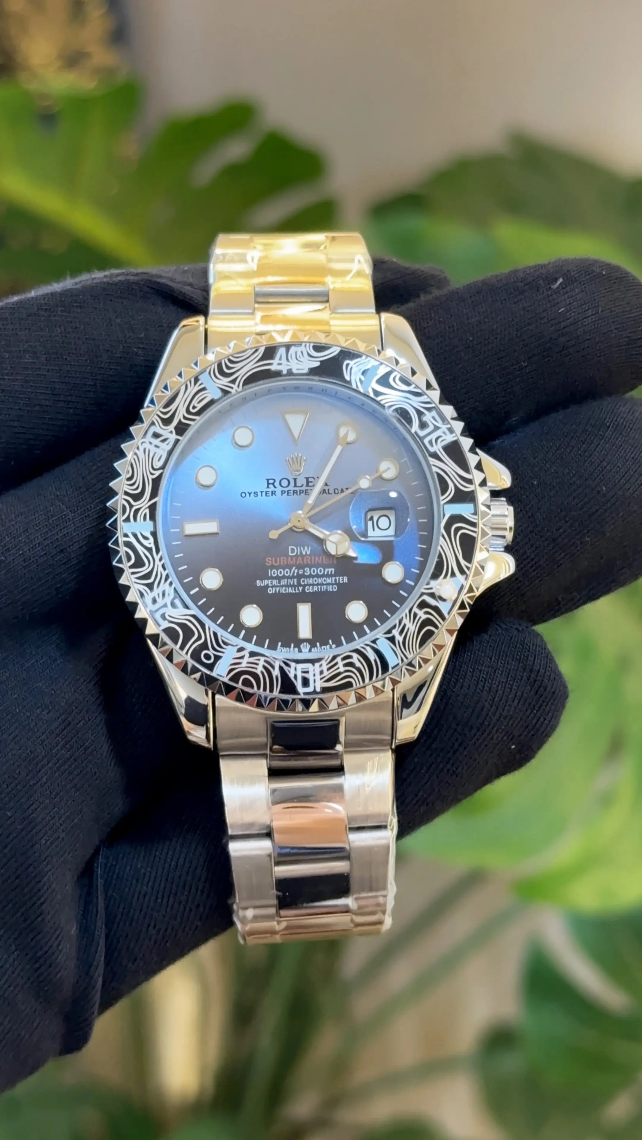 Rolex DiW Submariner heavy shift movement