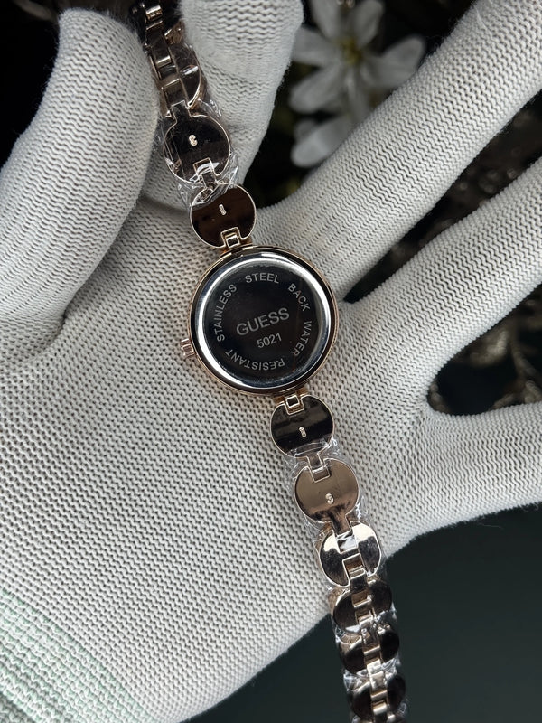 Guess Rose Gold White Premium Watch