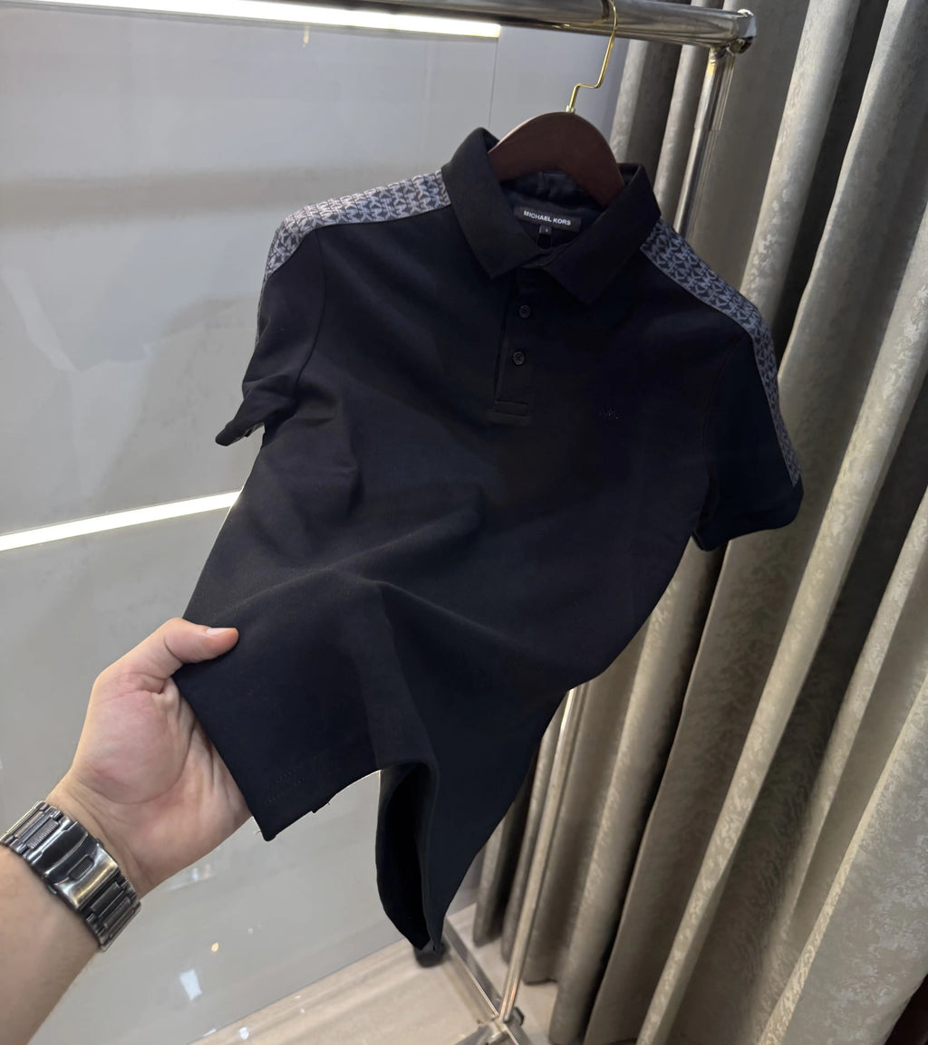 Michael Kors Black Premium Polo T-shirt