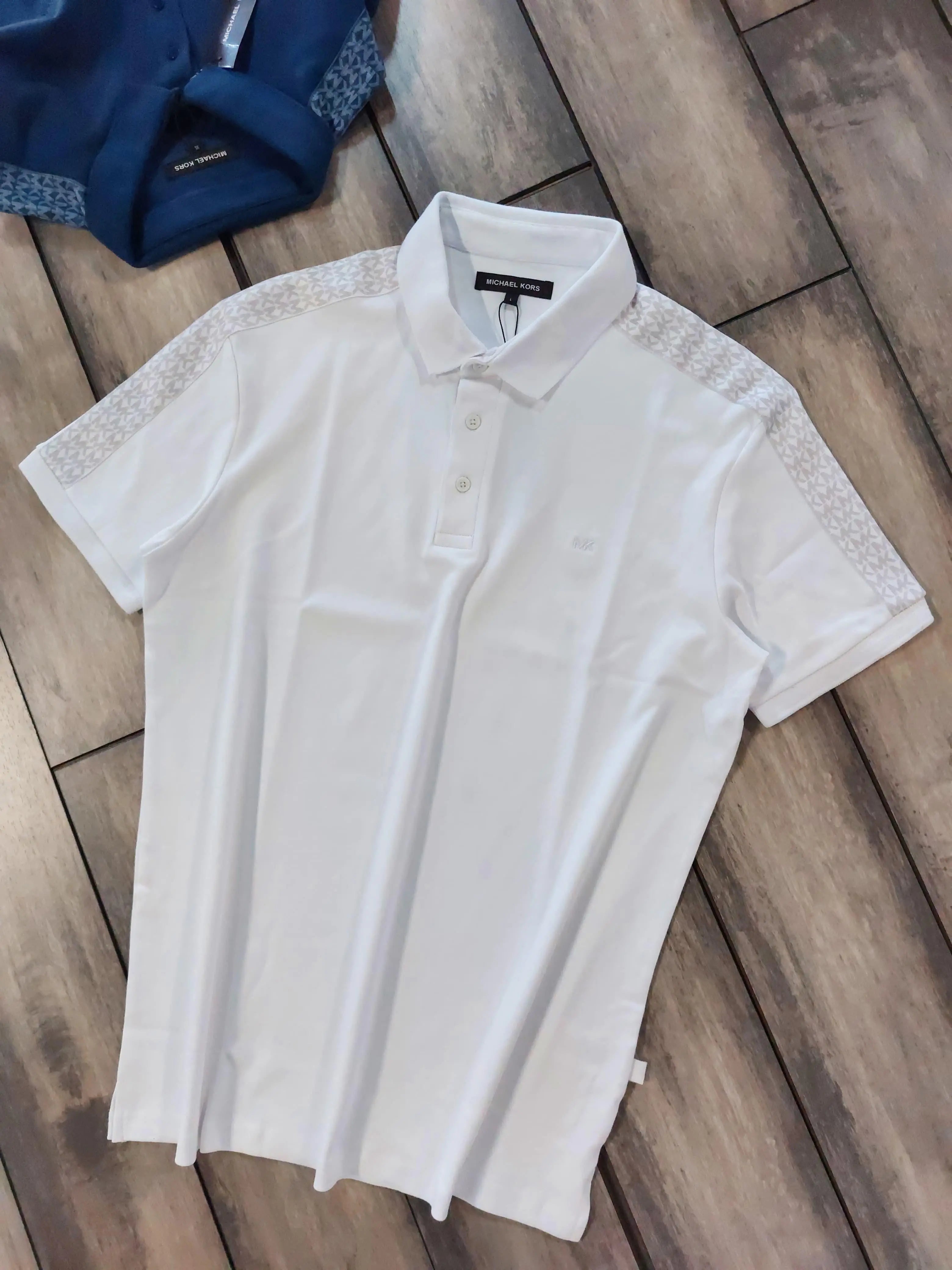 Michae l Kors White Premium Polo T-shirt