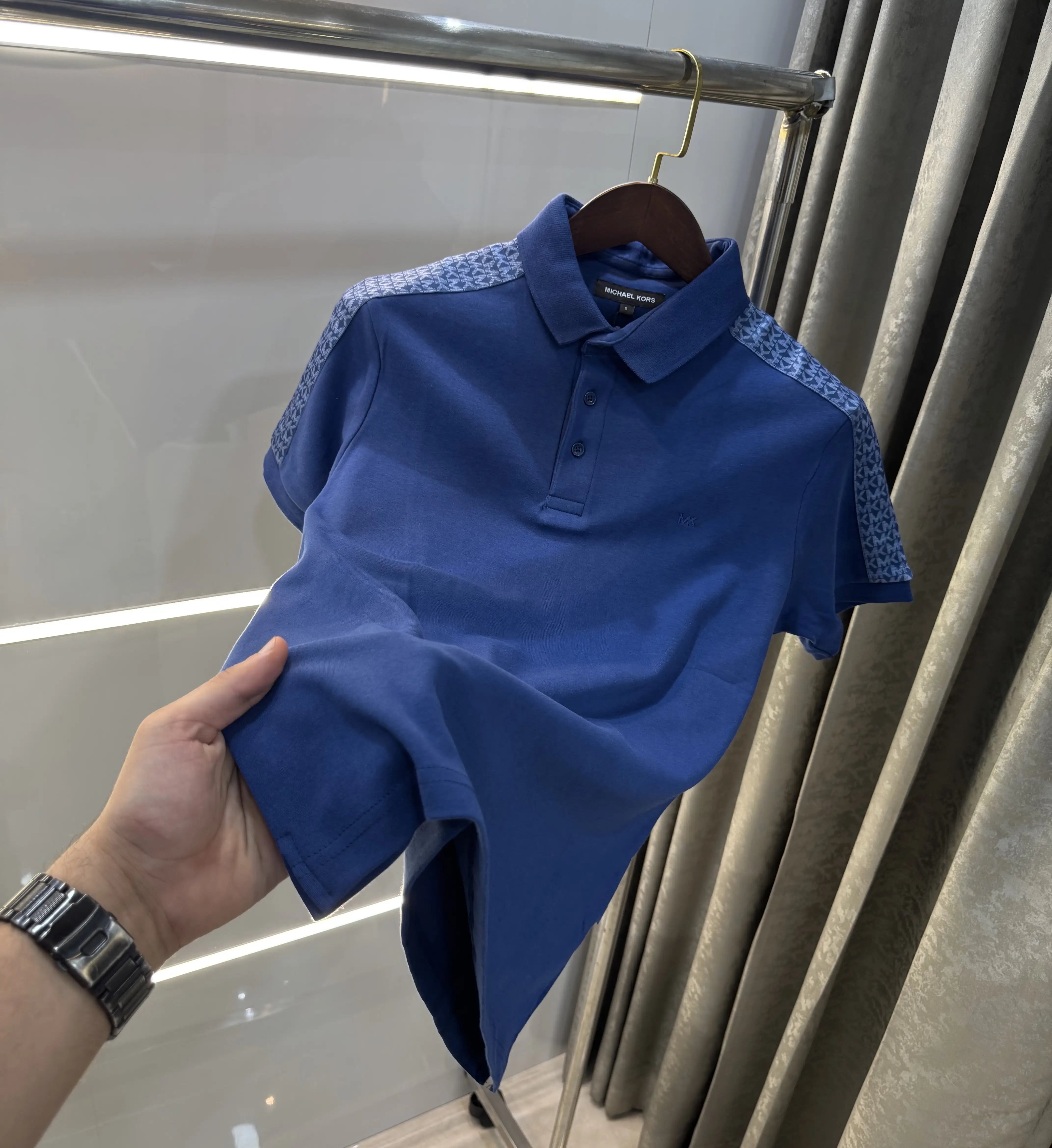 Michael Kors Petrol Blue Premium Polo T-shirt Main image