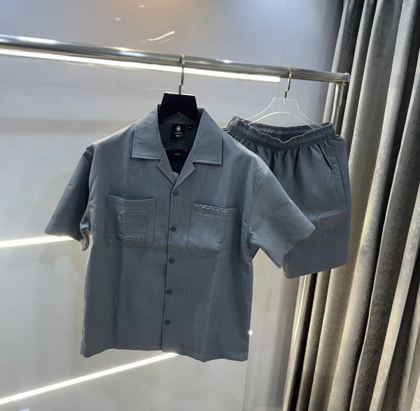 G-Star Raw Grey Logo Work Premium OversizedCord Set