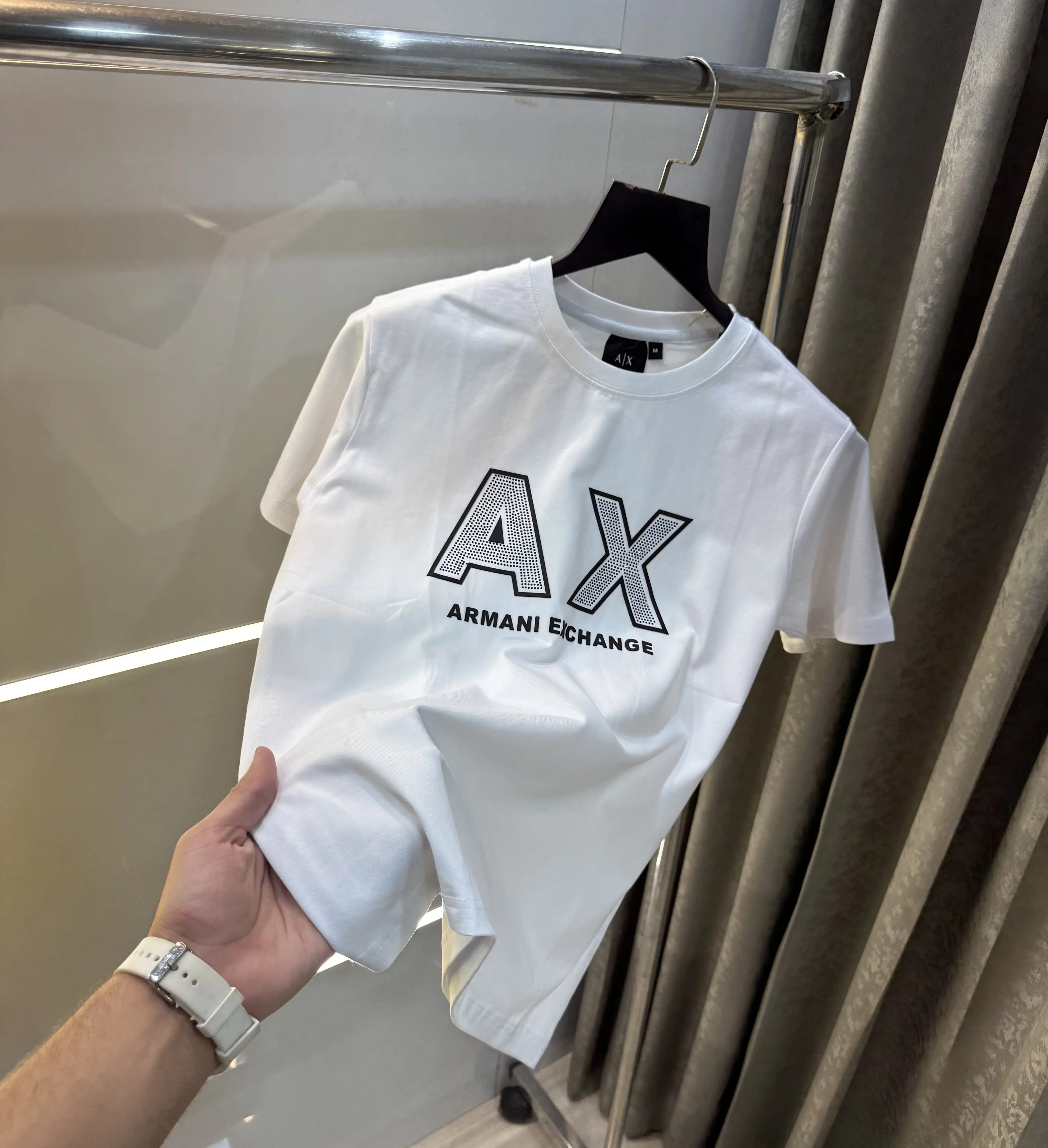 Arman i Exchange White Logo Work Premium T-Shirt