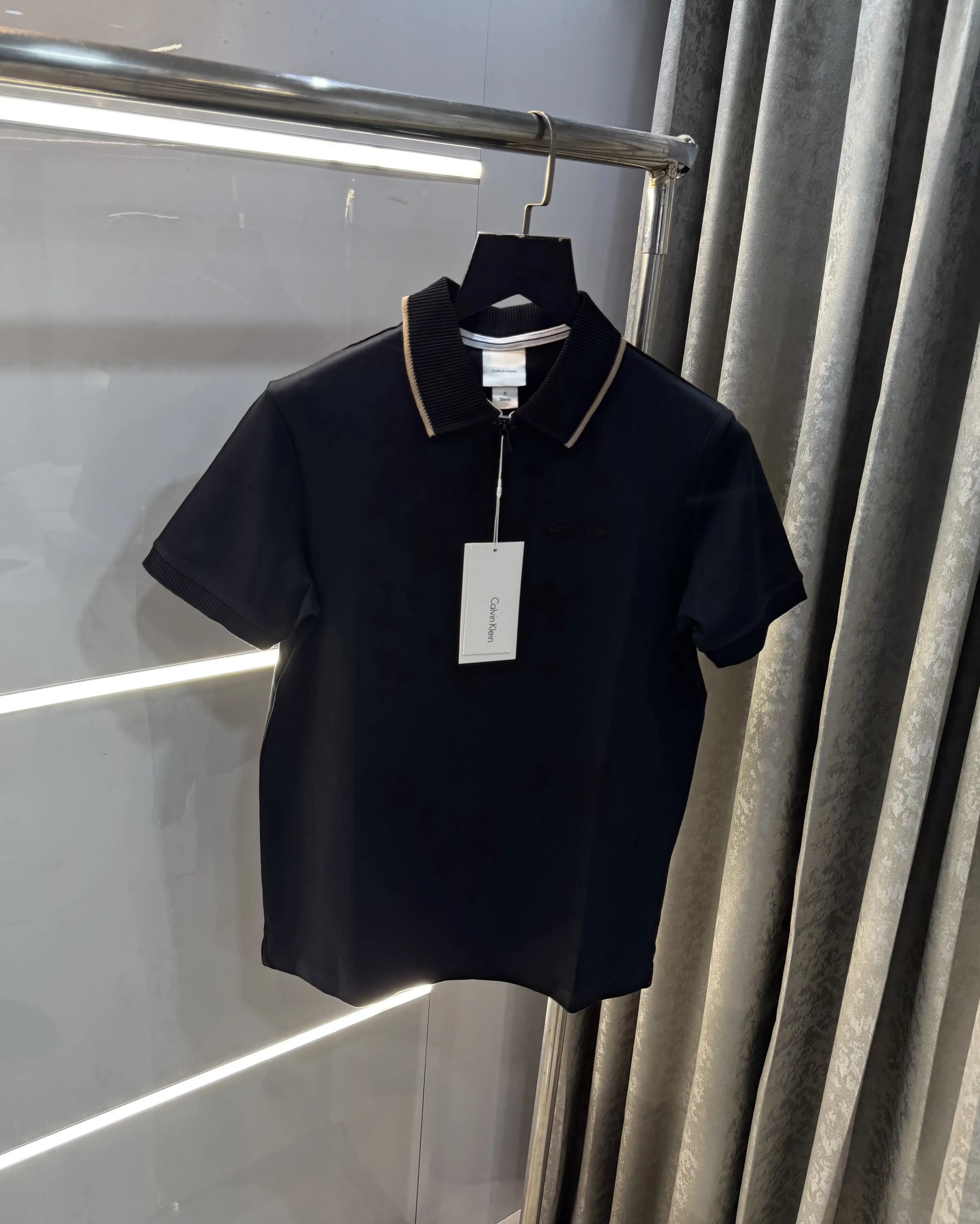 Calvin Klein Black Logo Work Premium Polo T-Shirt Secondary image