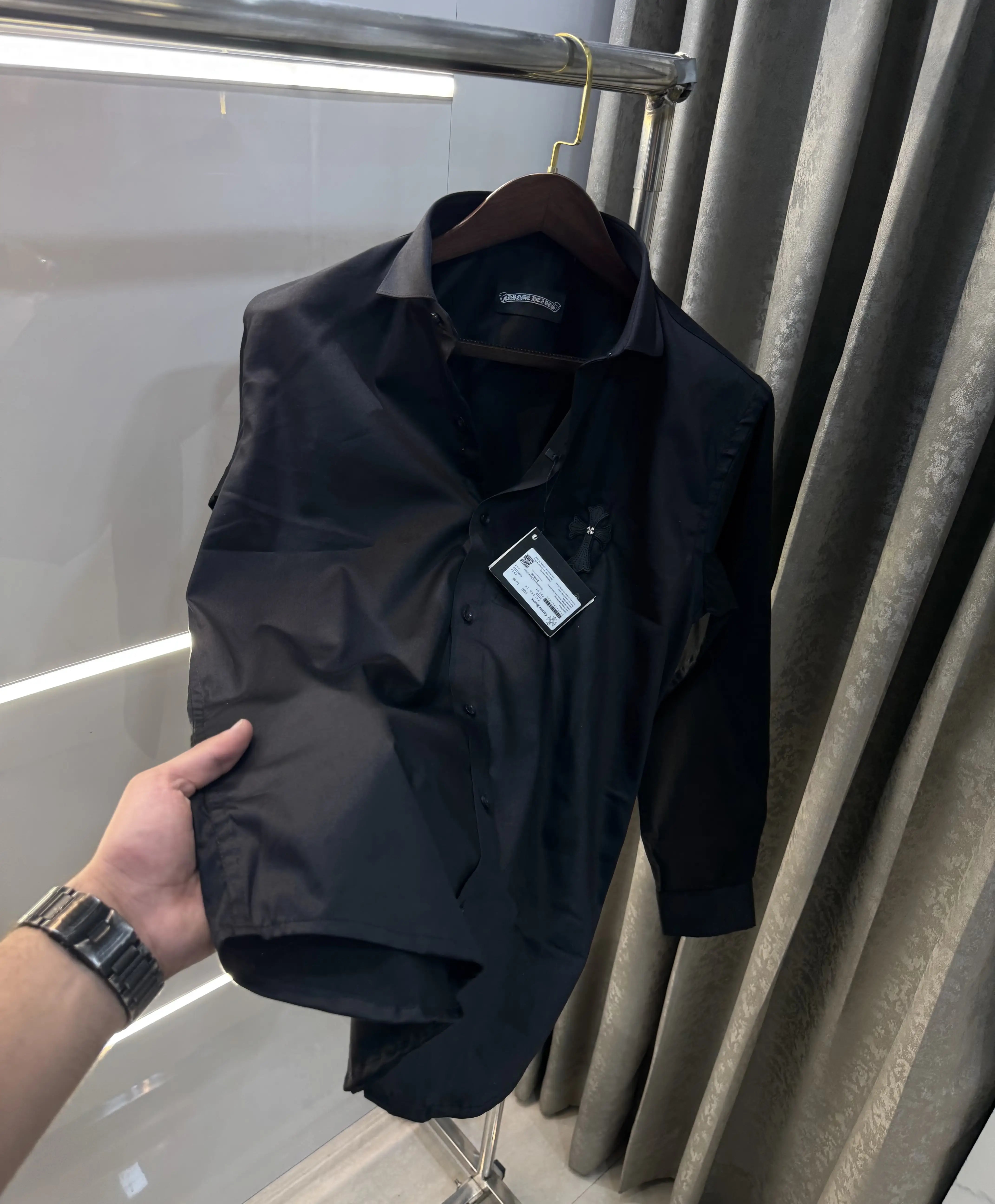 Chrome Hearts Black Logo Work Premium Shirt Main image