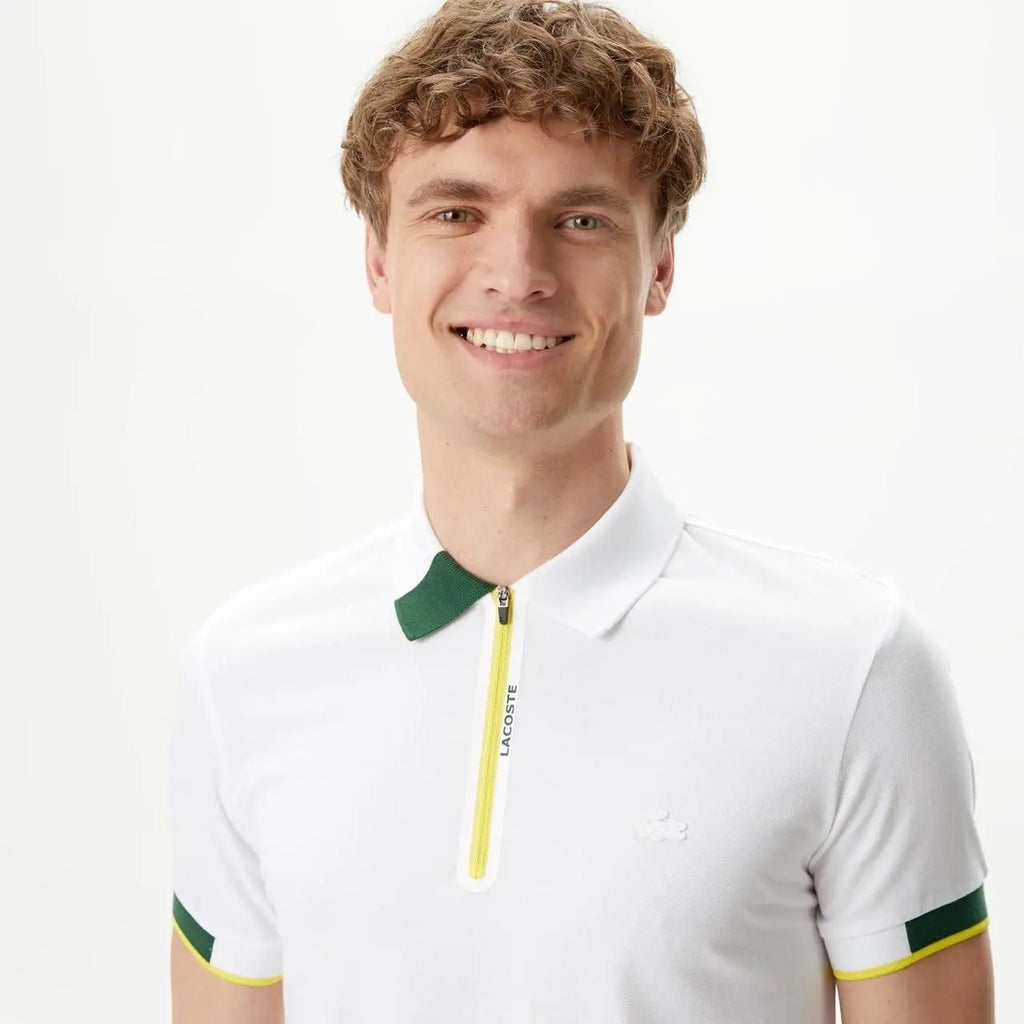 Lacost e White Logo Work Premium Polo T-Shirt