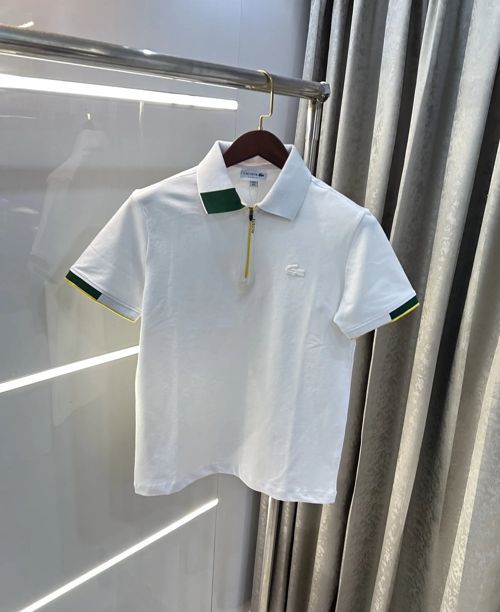 Lacost e White Logo Work Premium Polo T-Shirt