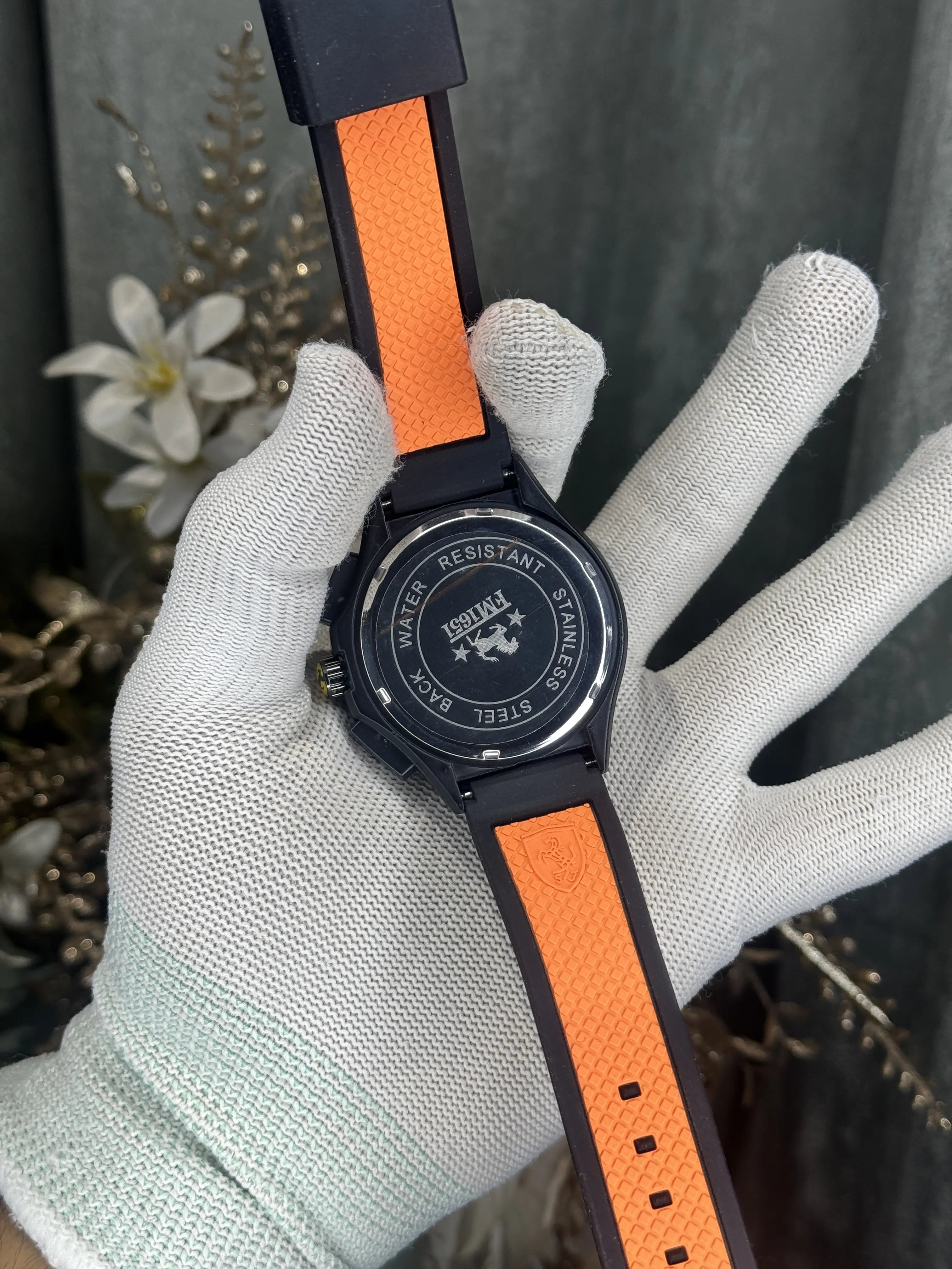 Ferrari Race Day Orange Black Premium Chronograph Watch