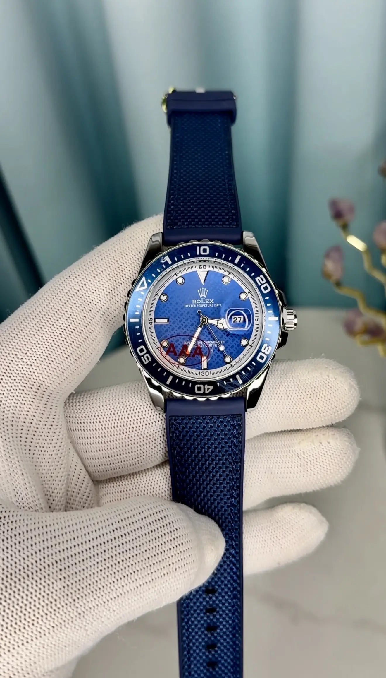 ROLEX OYSTER PERPETUAL BLUE