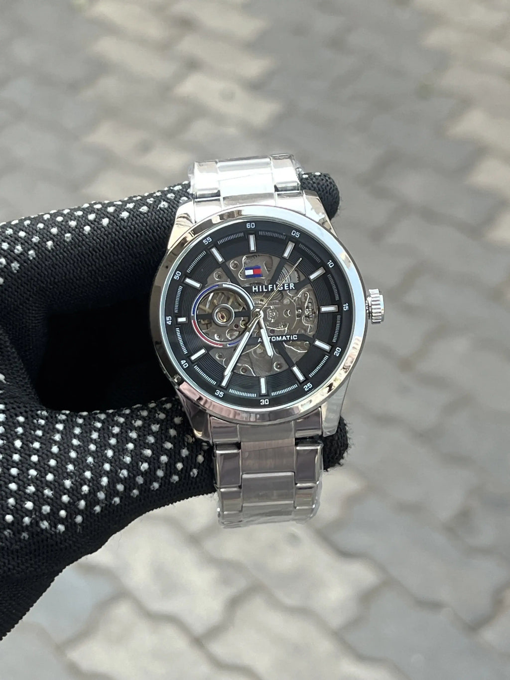 Tommy_hilfiger Automatic Silver Black