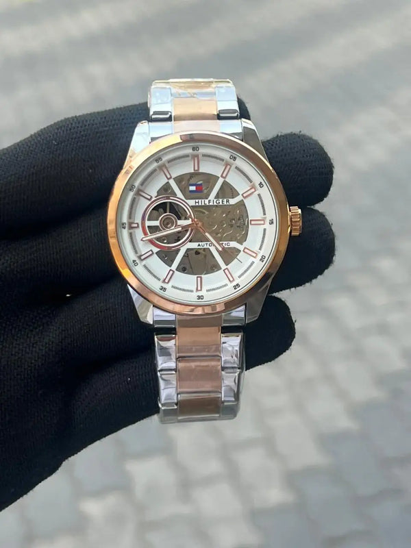 Tomm_y Hilfiger Automatic Two Tone White