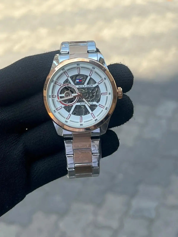 Tomm_y Hilfiger Automatic Two Tone White