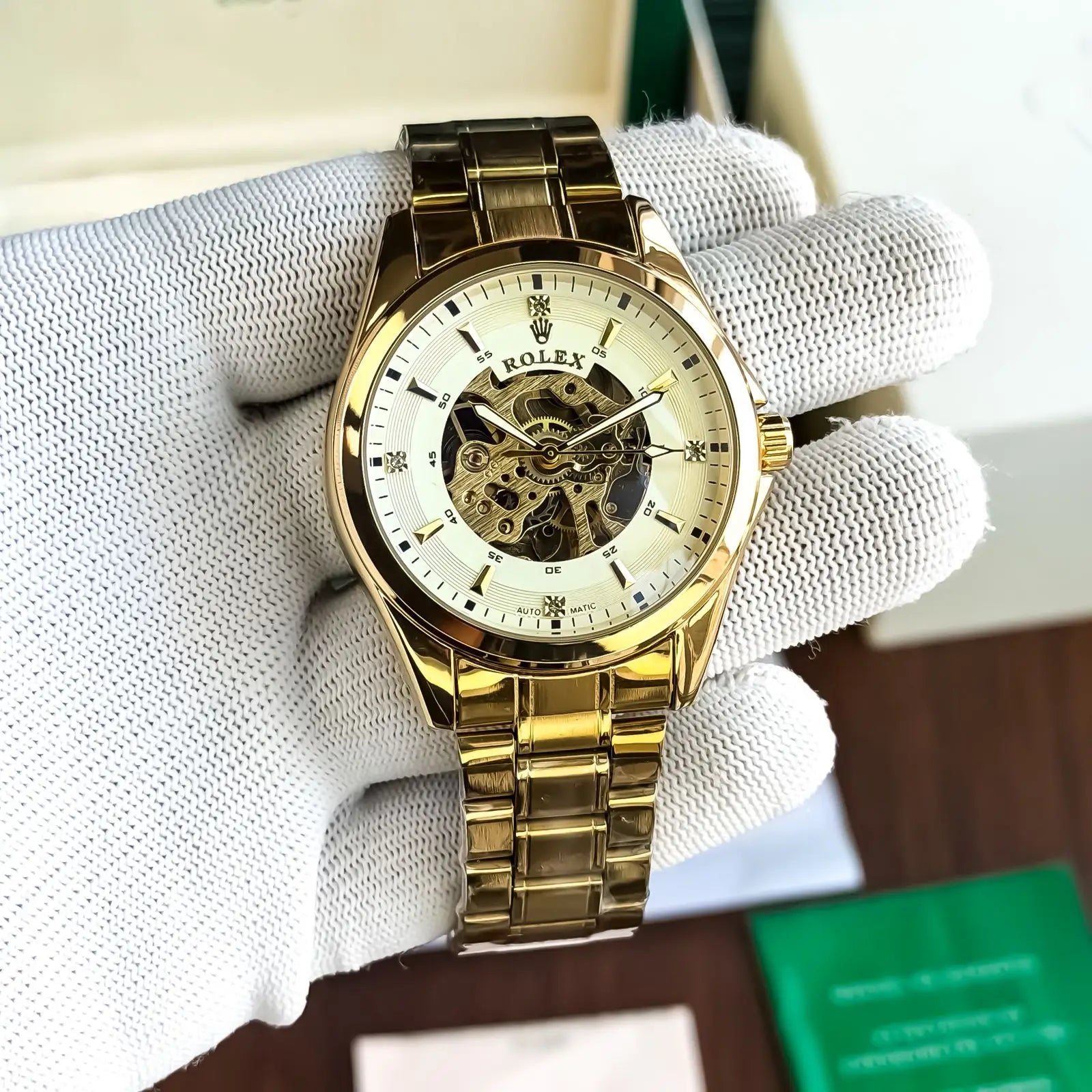 Role_x Automatic Gold White