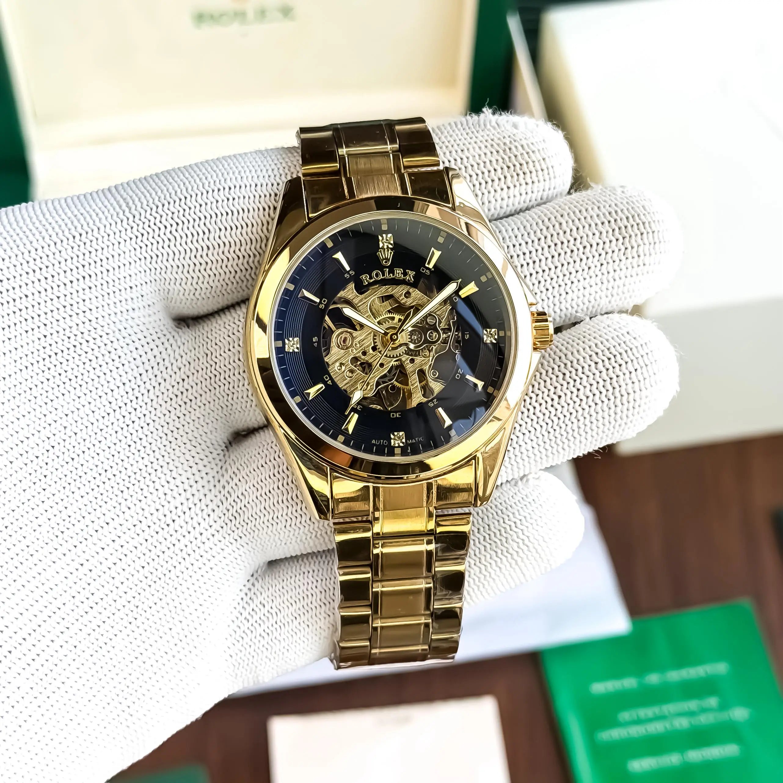 Role_x Automatic Gold Black