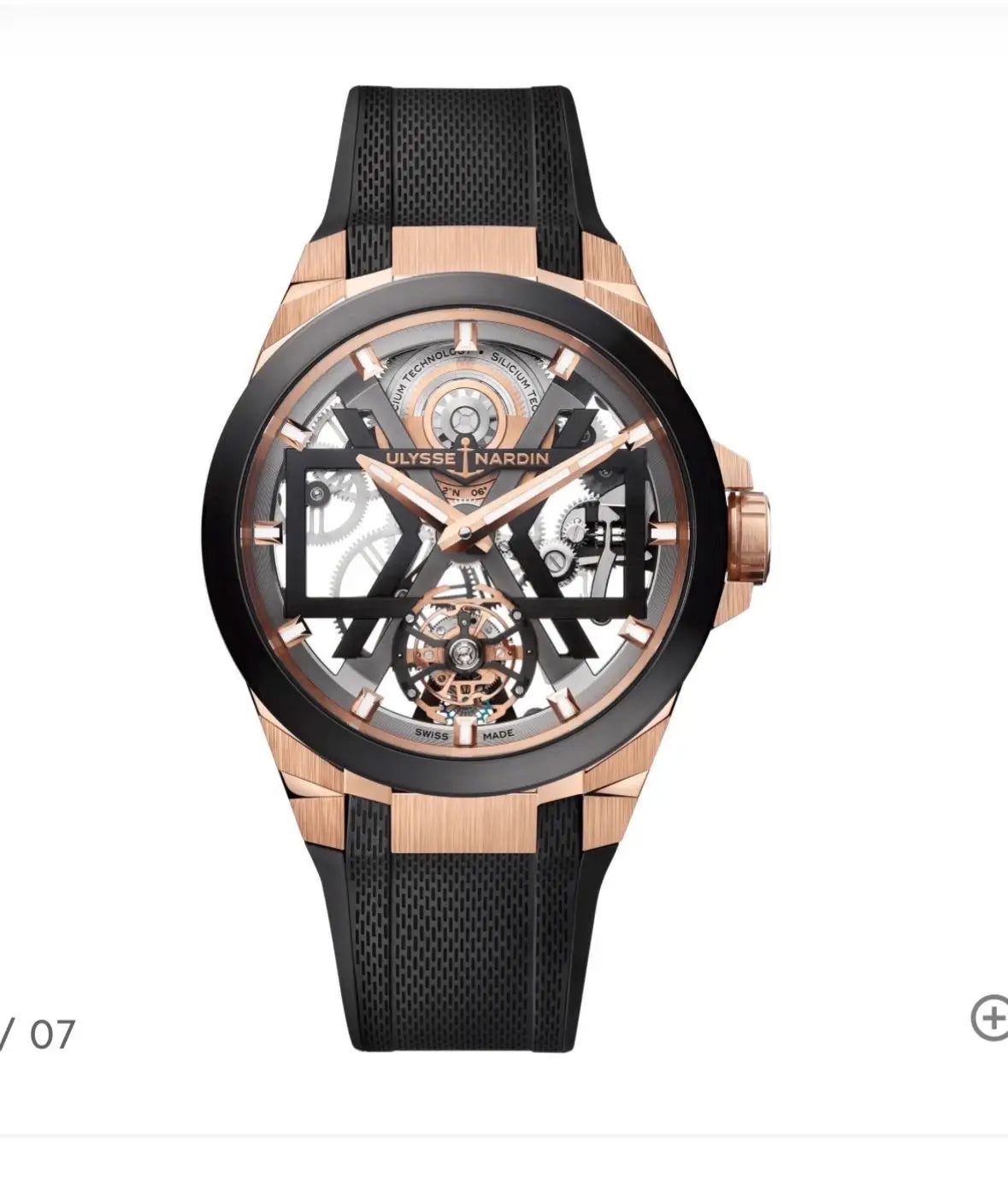 Ulysse Nardin Black Copper Black Premium Automatic Watch