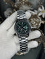 Seiko Chronograph Silver Green Premium Watch