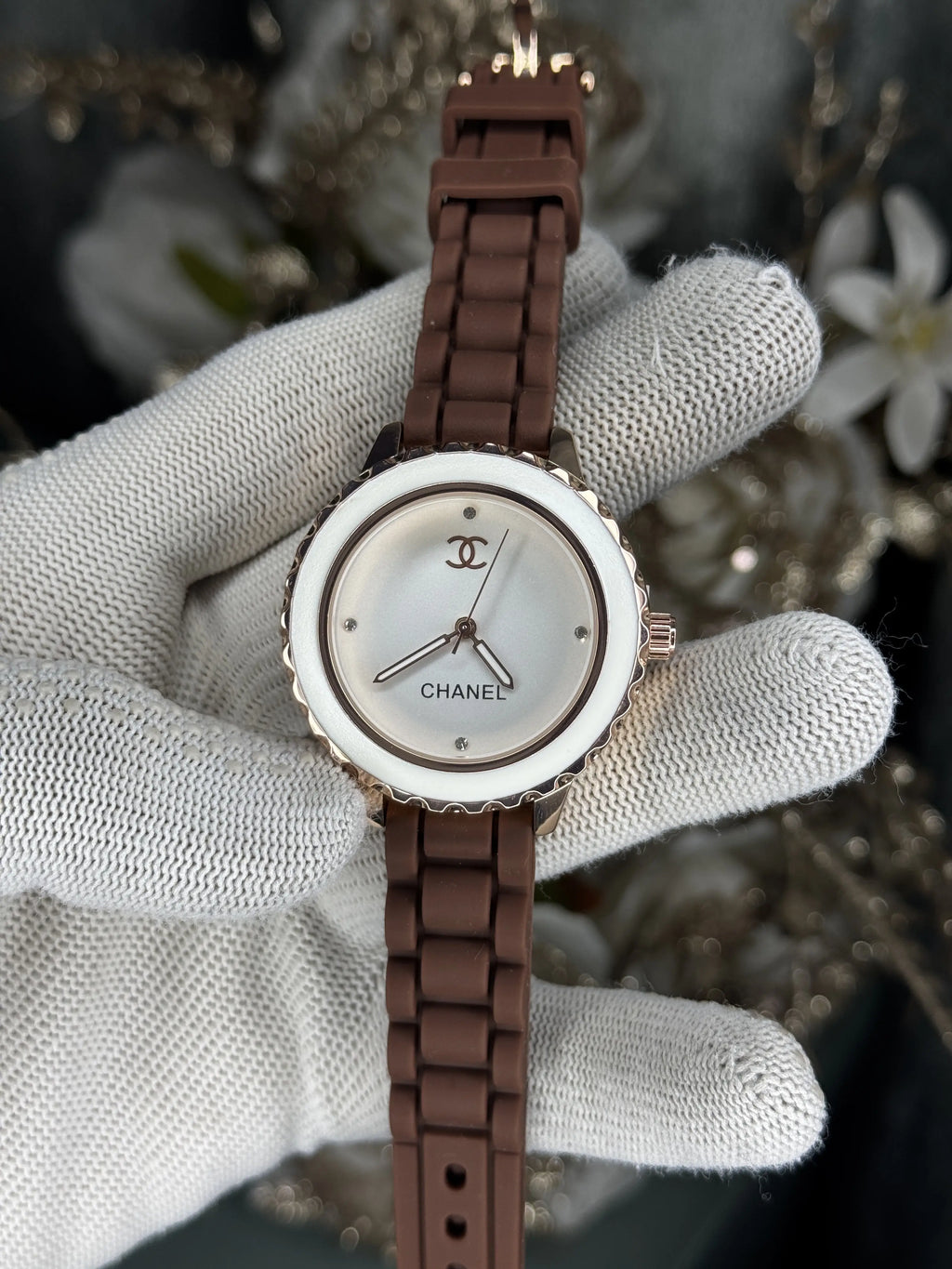 Chanel Paris Brown White Premium Ladies Watch