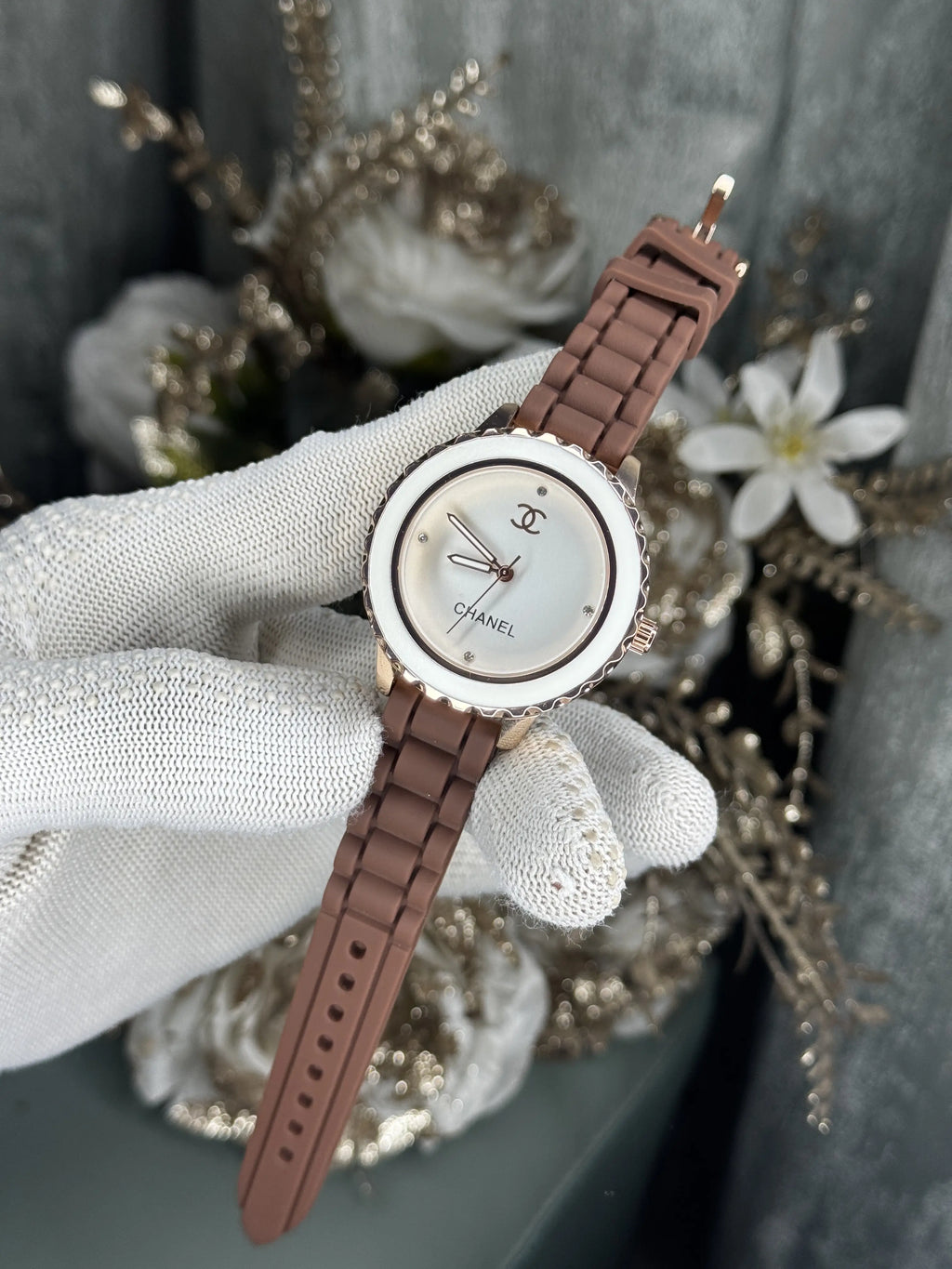Chanel Paris Brown White Premium Ladies Watch