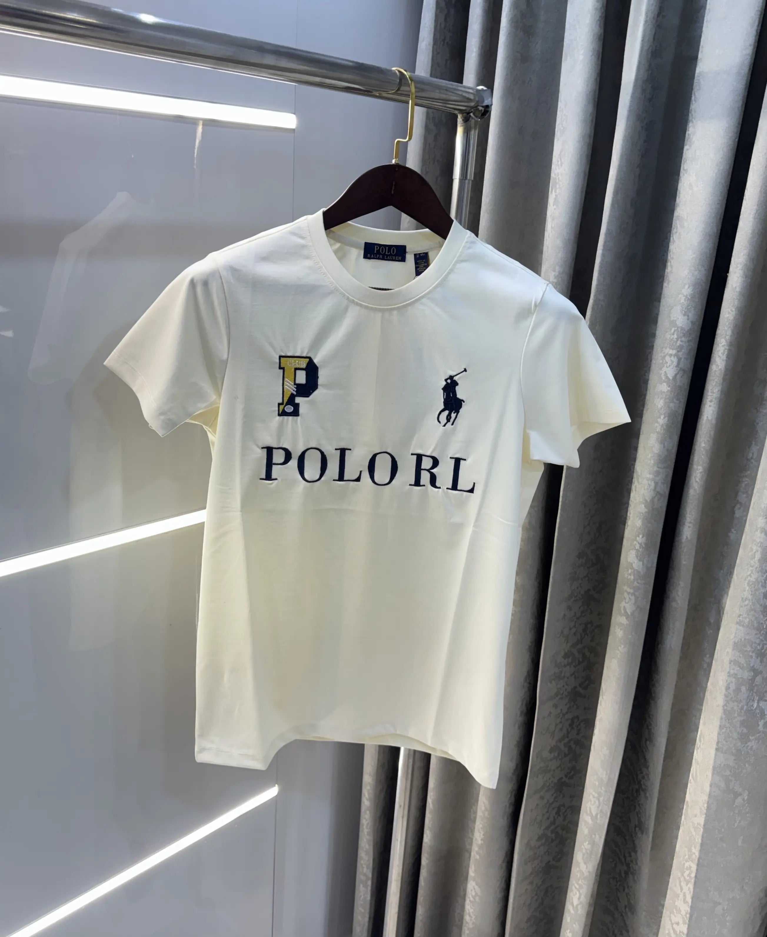Ralph Lauren Cream Logo Work Premium T-Shirt Main image