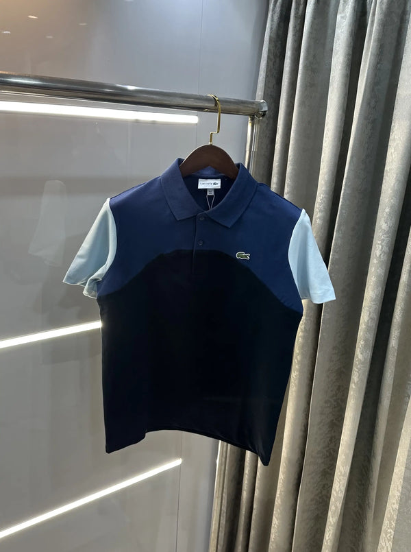 Lacost e Blue Embroidery Logo Premium Polo T-Shirt
