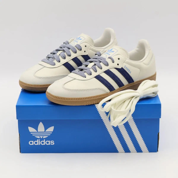 Adidas Samba Off White Navy Blue