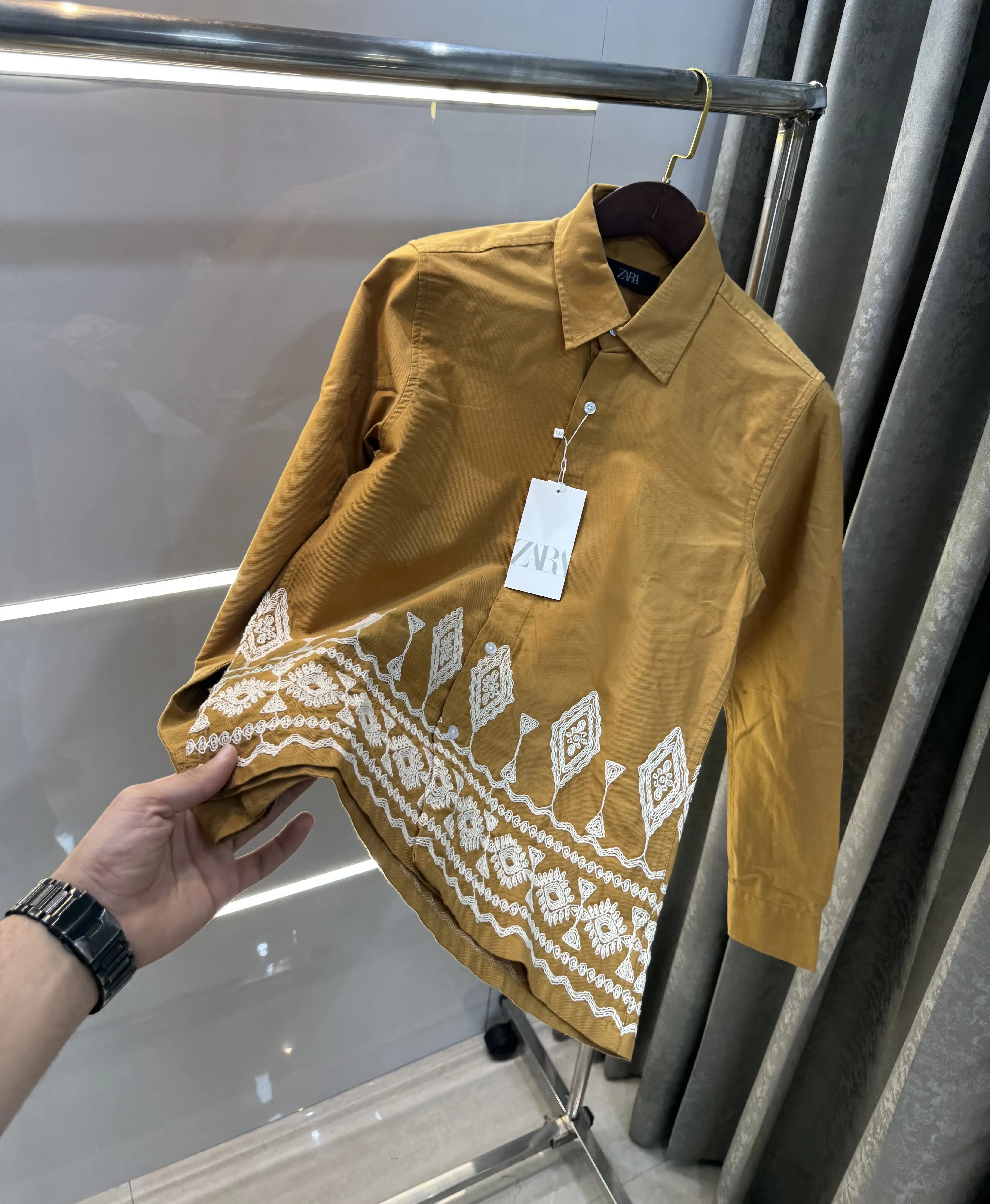 Zar a Khakhi Designer Premium Shirt Secondary image
