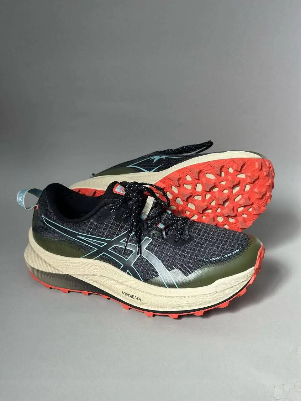 Asics Trabuco Max Black Green Shoes