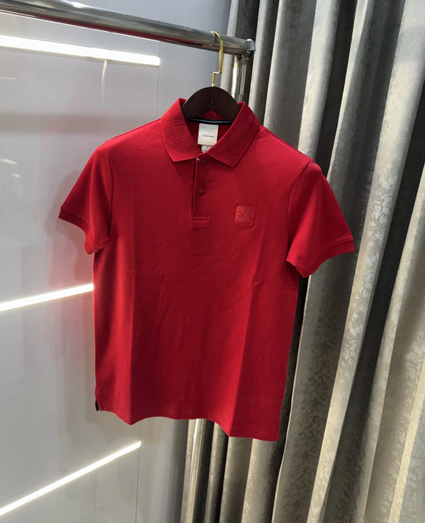 Calvin Klein Red Logo Work Premium Polo T-Shirt