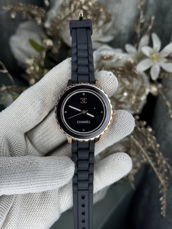 Chanel Paris Copper Black Premium Ladies Watch