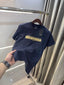 Arman i Exchange Navy Blue Logo Print Imported T-Shirt