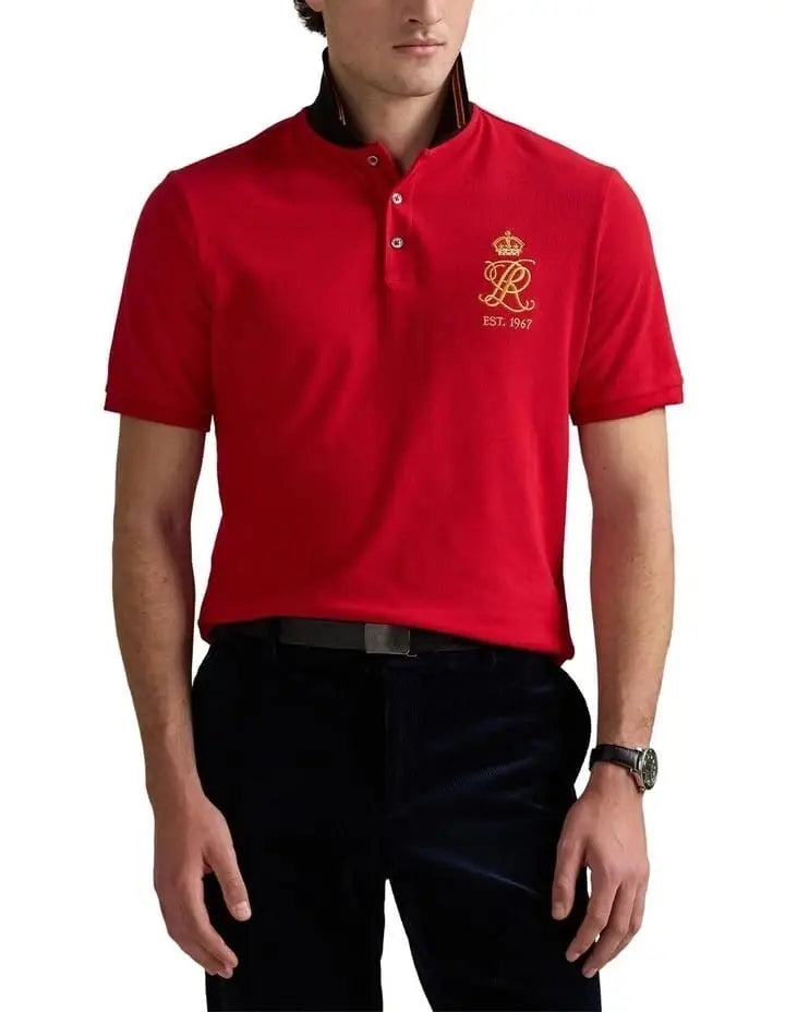 Ralph Lauren Red Embroidery Logo Premium Polo T-Shirt Secondary image